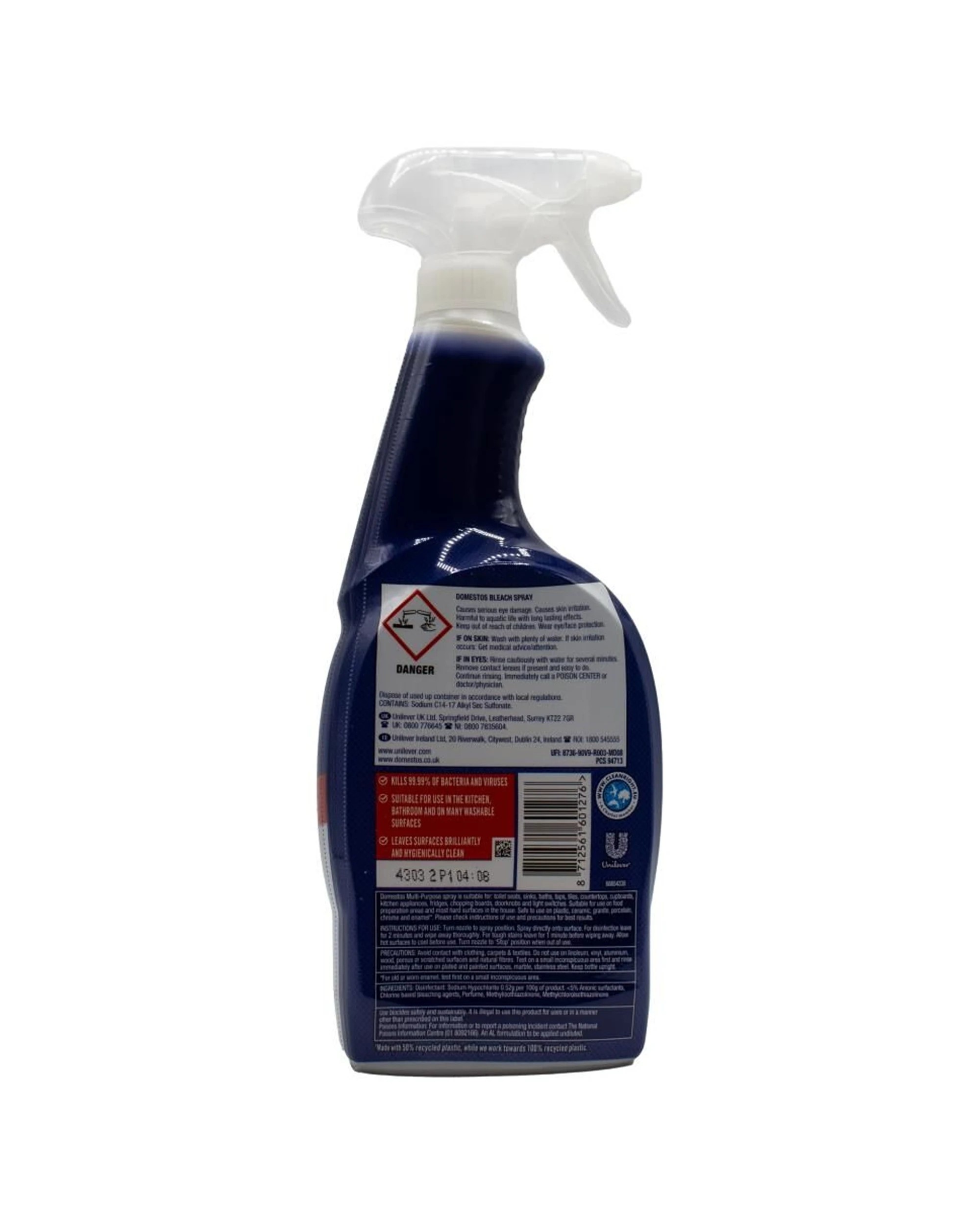 3 Domestos 6PK Purpose Bleach Home Cleaner Spray 700ml - Multi, 3 of 3