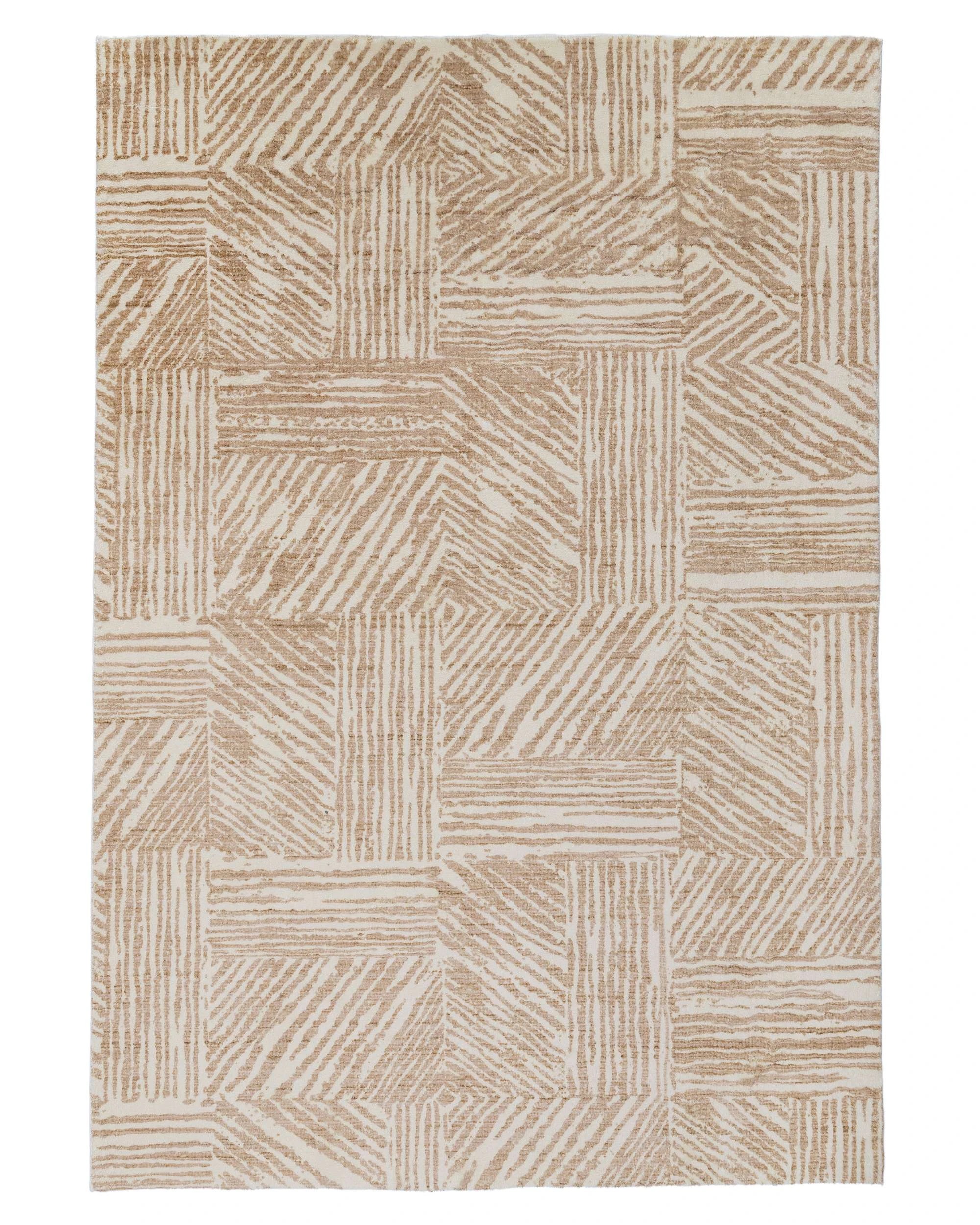 1 Loopsie Chita Geometric Washable Rug-330cm x 240cm - Brown, 1 of 7