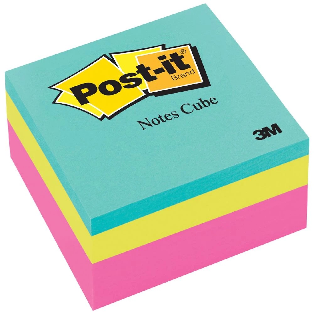 1 Post-it Notes Cube 76 x 76mm Pink Wave, 1 of 1