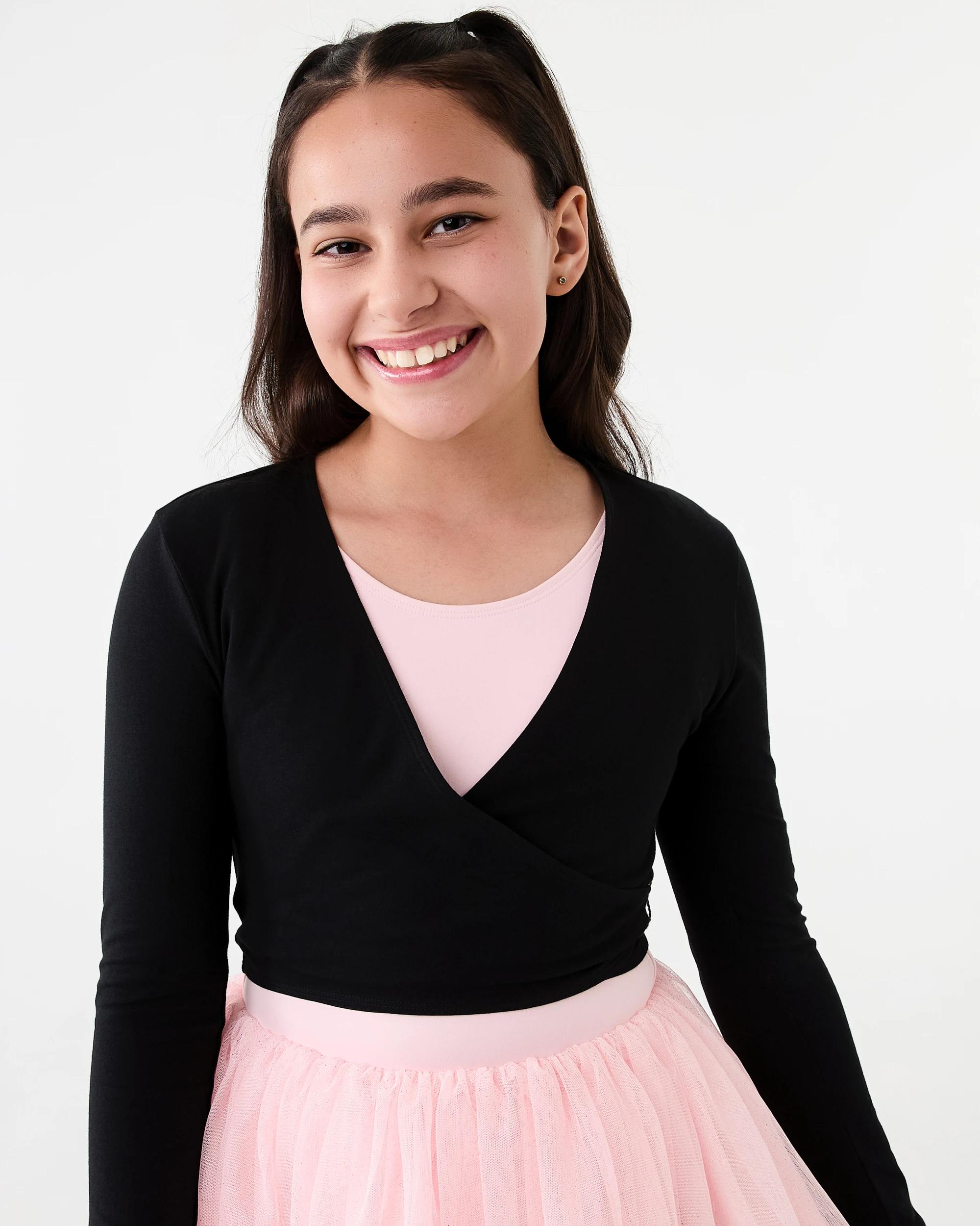 3 Dance Wrap Top BLACK, 3 of 10