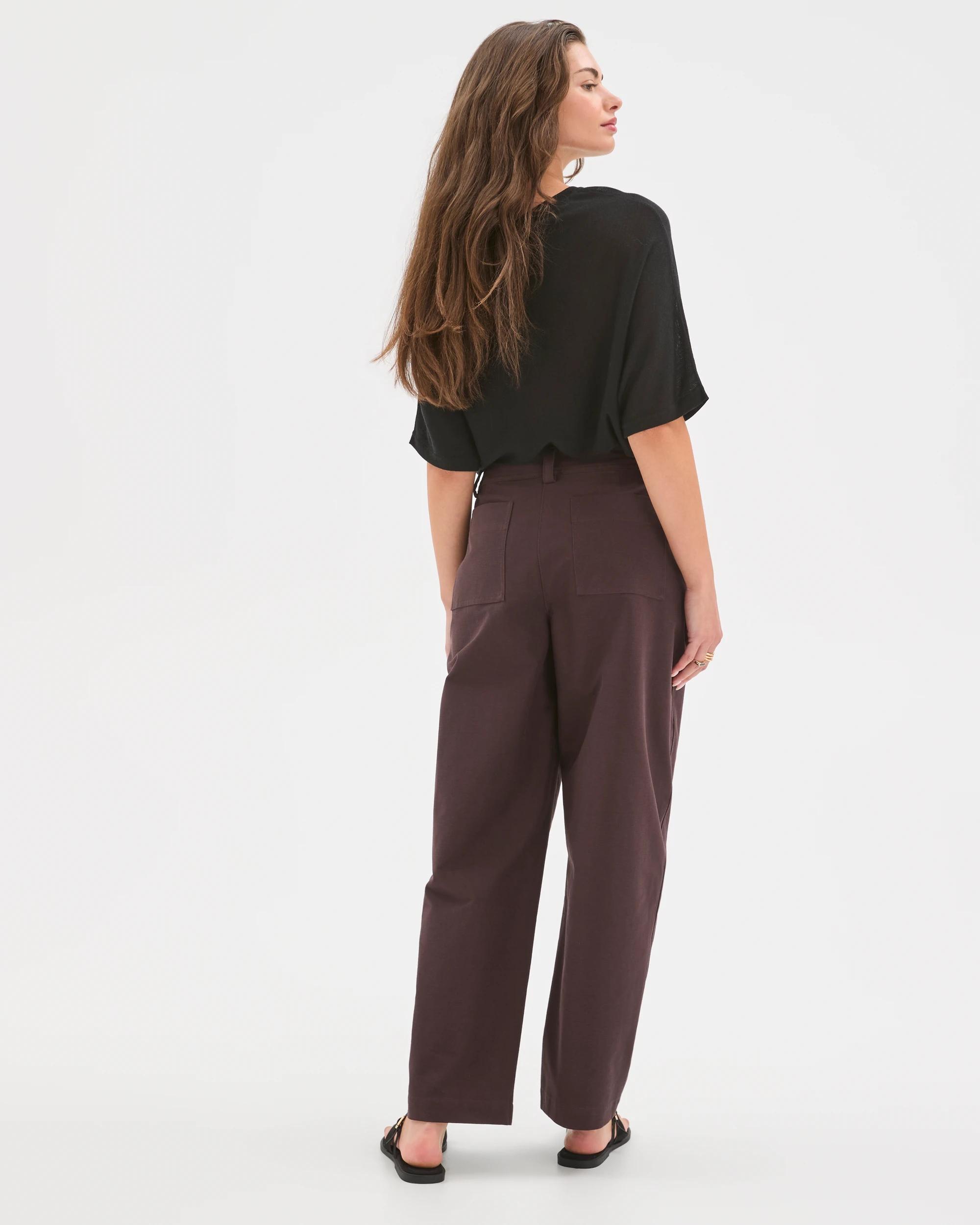 6 Target Petites Petites Forward Seam Pants CHOCOLATE PLUM, 6 of 6