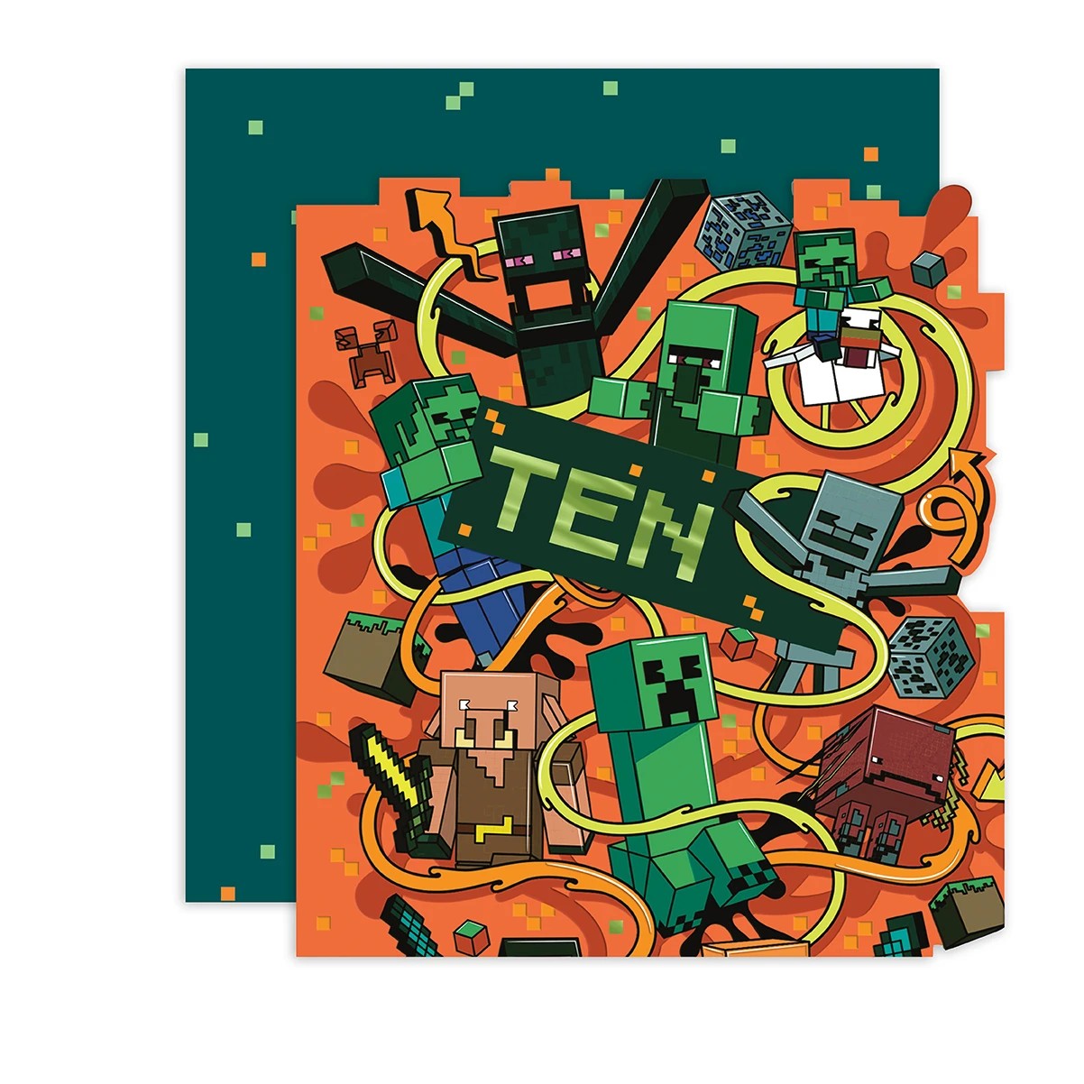 1 Hallmark 10th Birthday Card - Minecraft, 1 of 3