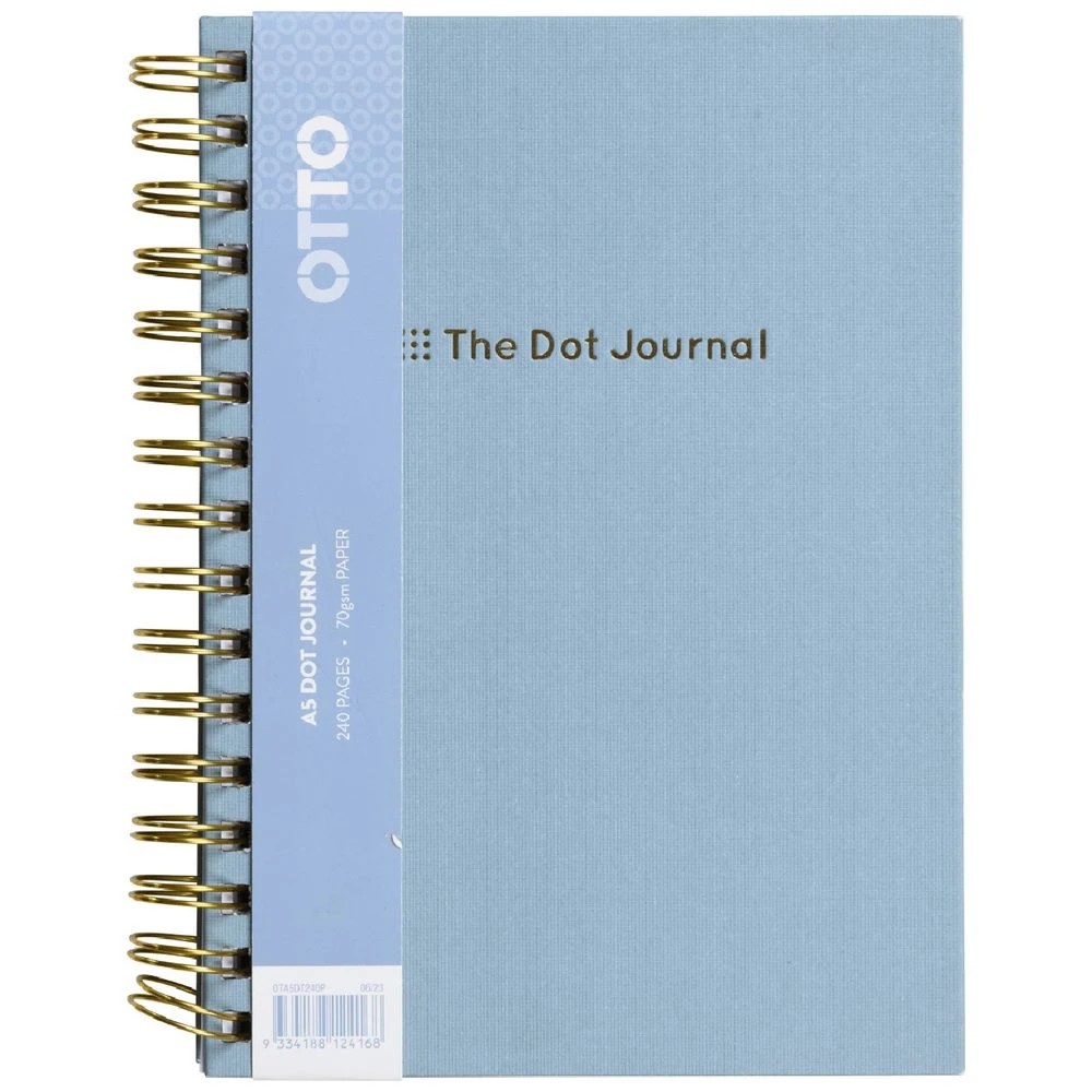 1 Otto A5 The Dot Journal 240 Page Petrol Blue, 1 of 3