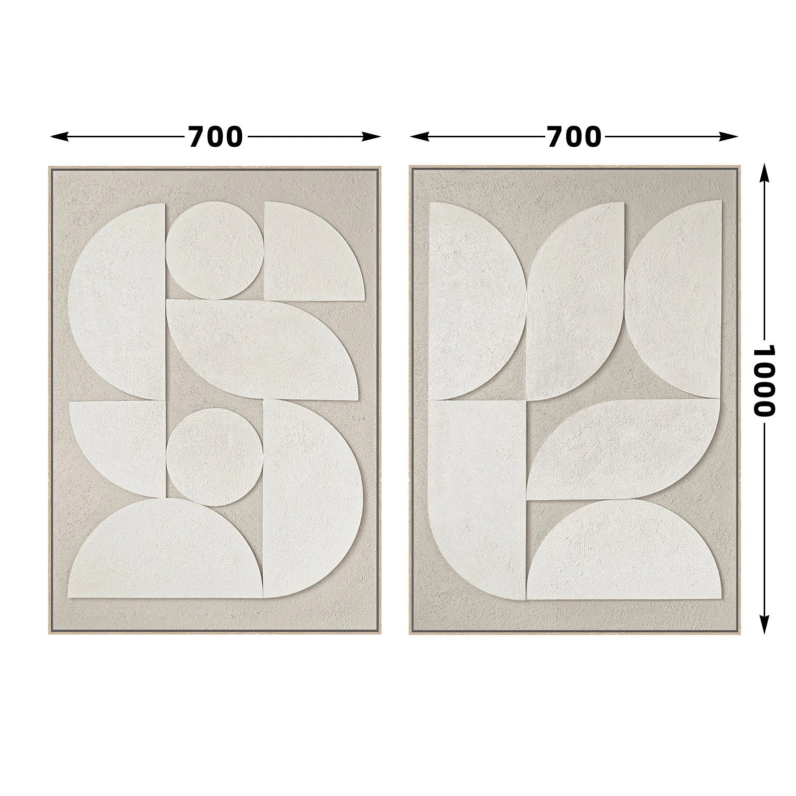 6 Moda Living Arc Bloom I & II Hand-Painted 3D Textured Canvas Wall Art Set of 2 - Multi, 6 of 9