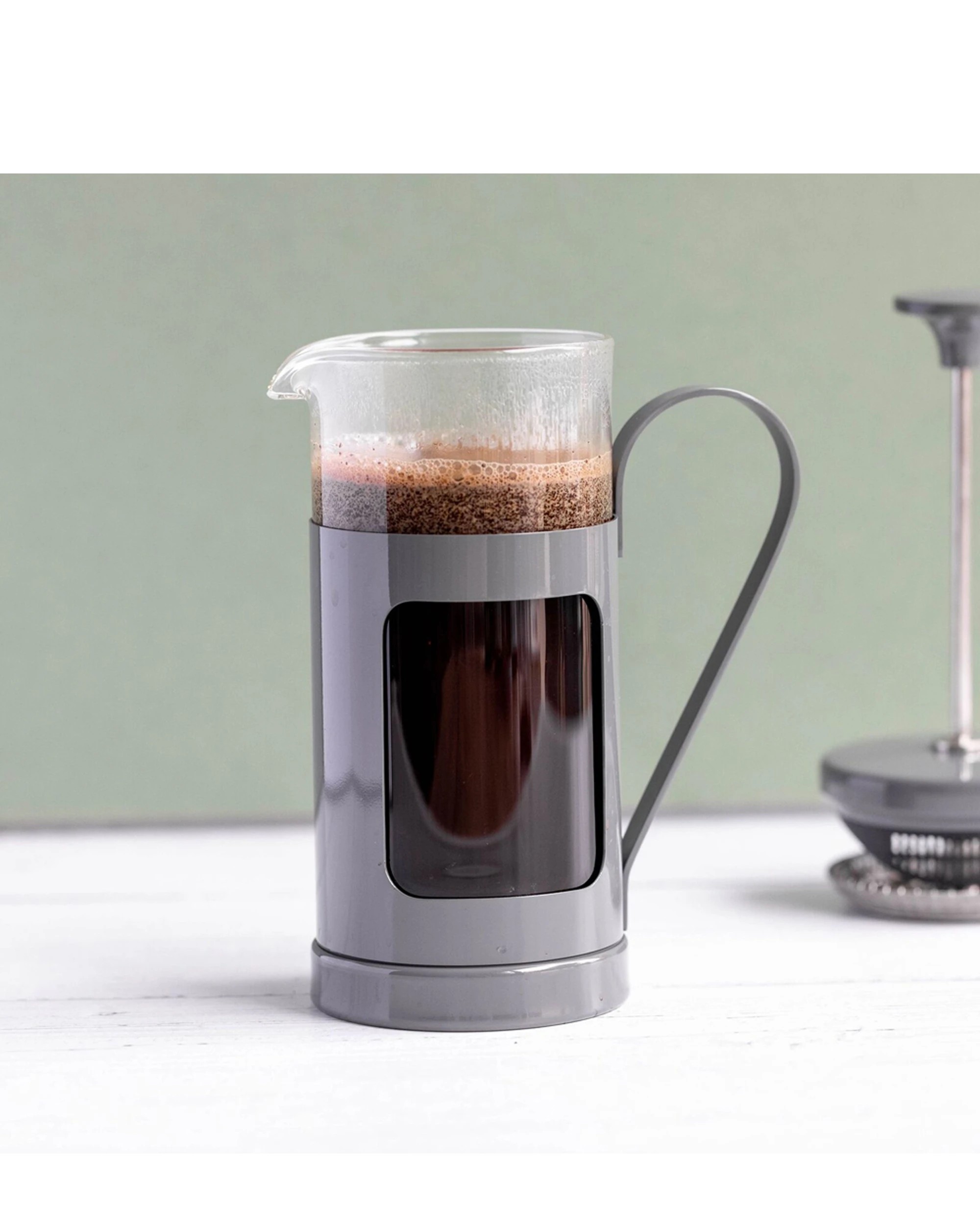 5 La Cafetiere Monaco 3-Cup 350ml Stainless Steel Glass French Press - Grey, 5 of 6