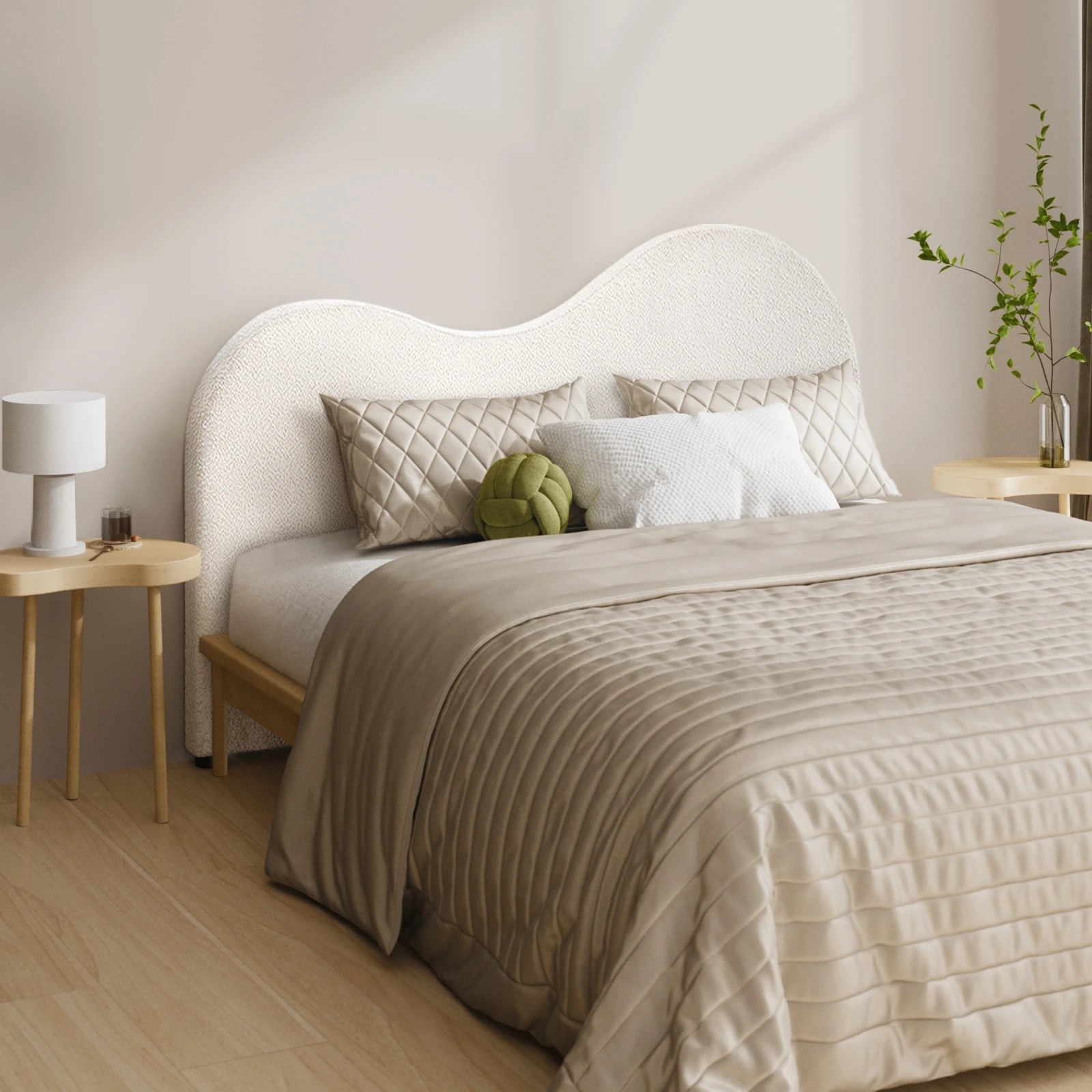 10 Oikiture Bed Head King Size Headboard Bedhead
 - White, 10 of 10