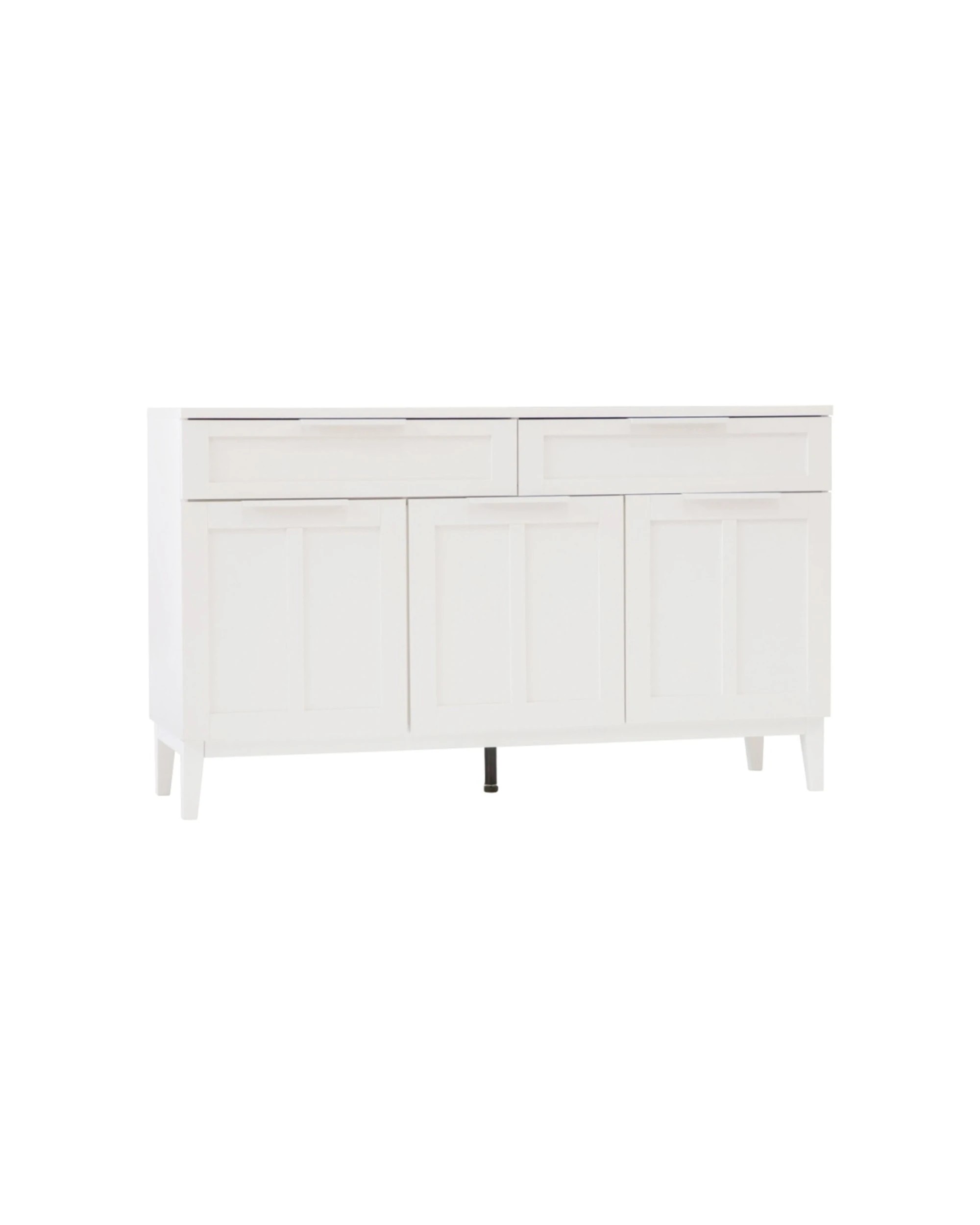8 Alpine Bay Tenley 2 Drawer 3 Door Wood-Look Finish Sideboard Cabinet - White, 8 of 9