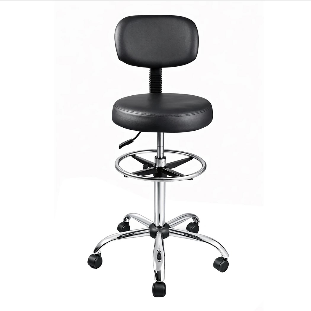 2 Levede Ergonomic Drafting Chair- High-Back,Height Adjustable,with Wheels Black, 2 of 6