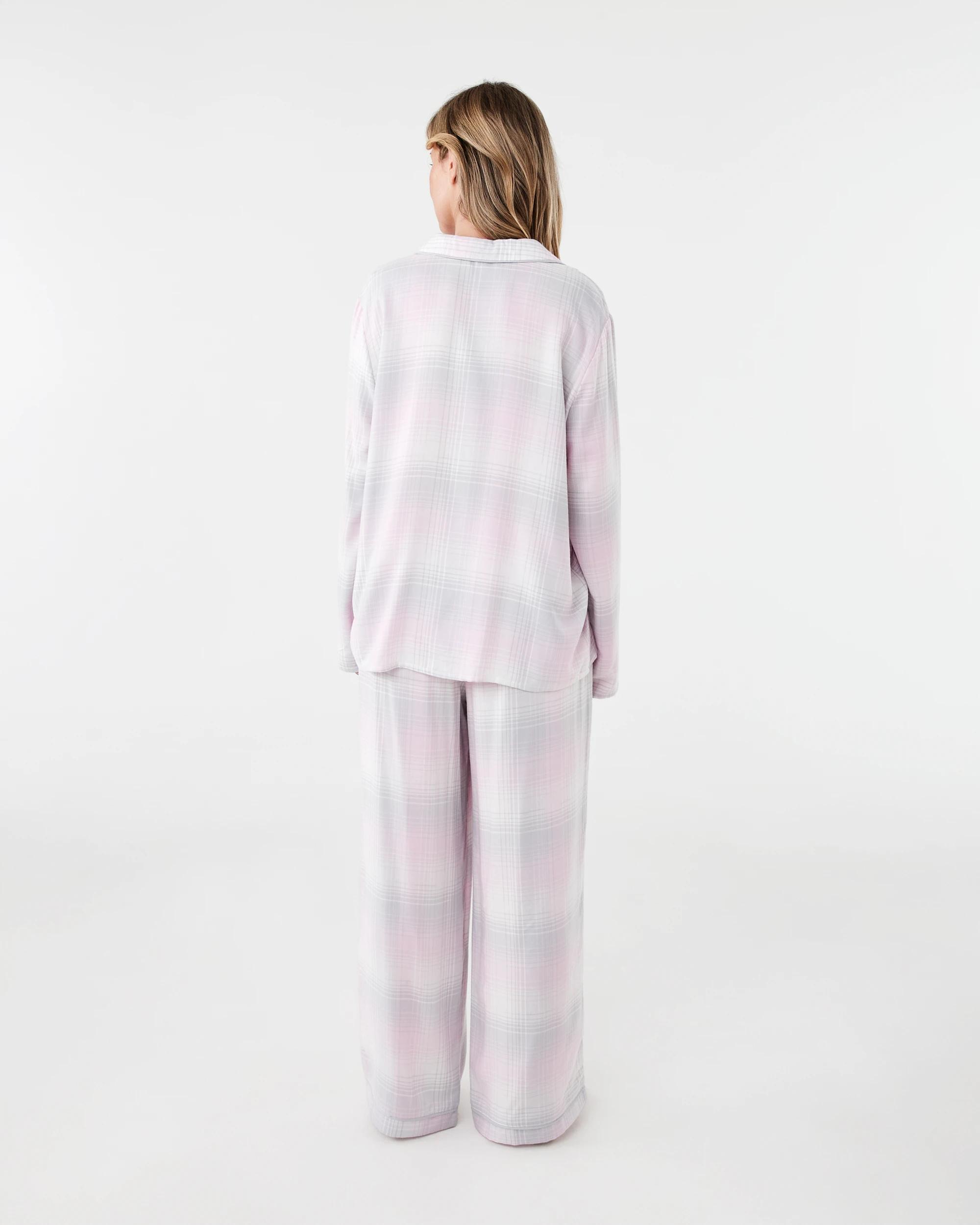 3 Classic Flannel Pyjama Set Grey Check, 3 of 9