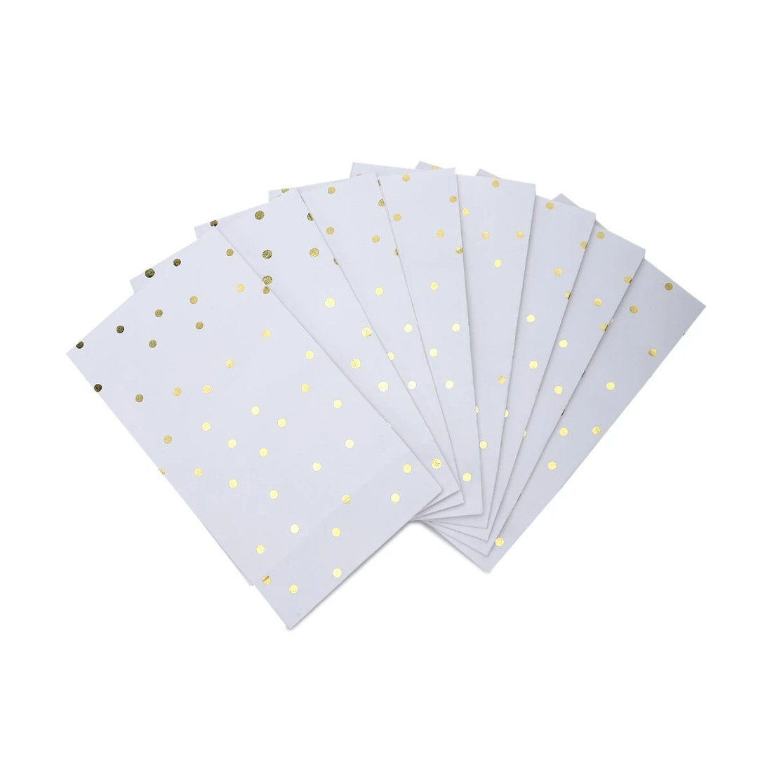 6 8 Piece Gold Foil Dot Loot Bags, 6 of 7
