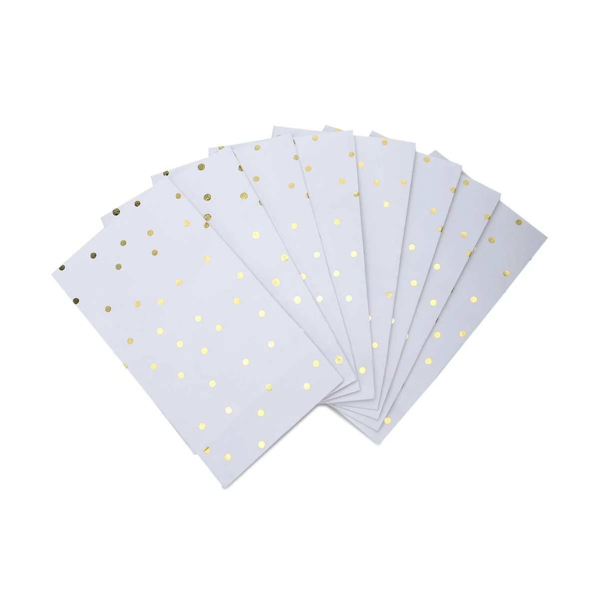 6 8 Piece Gold Foil Dot Loot Bags, 6 of 7
