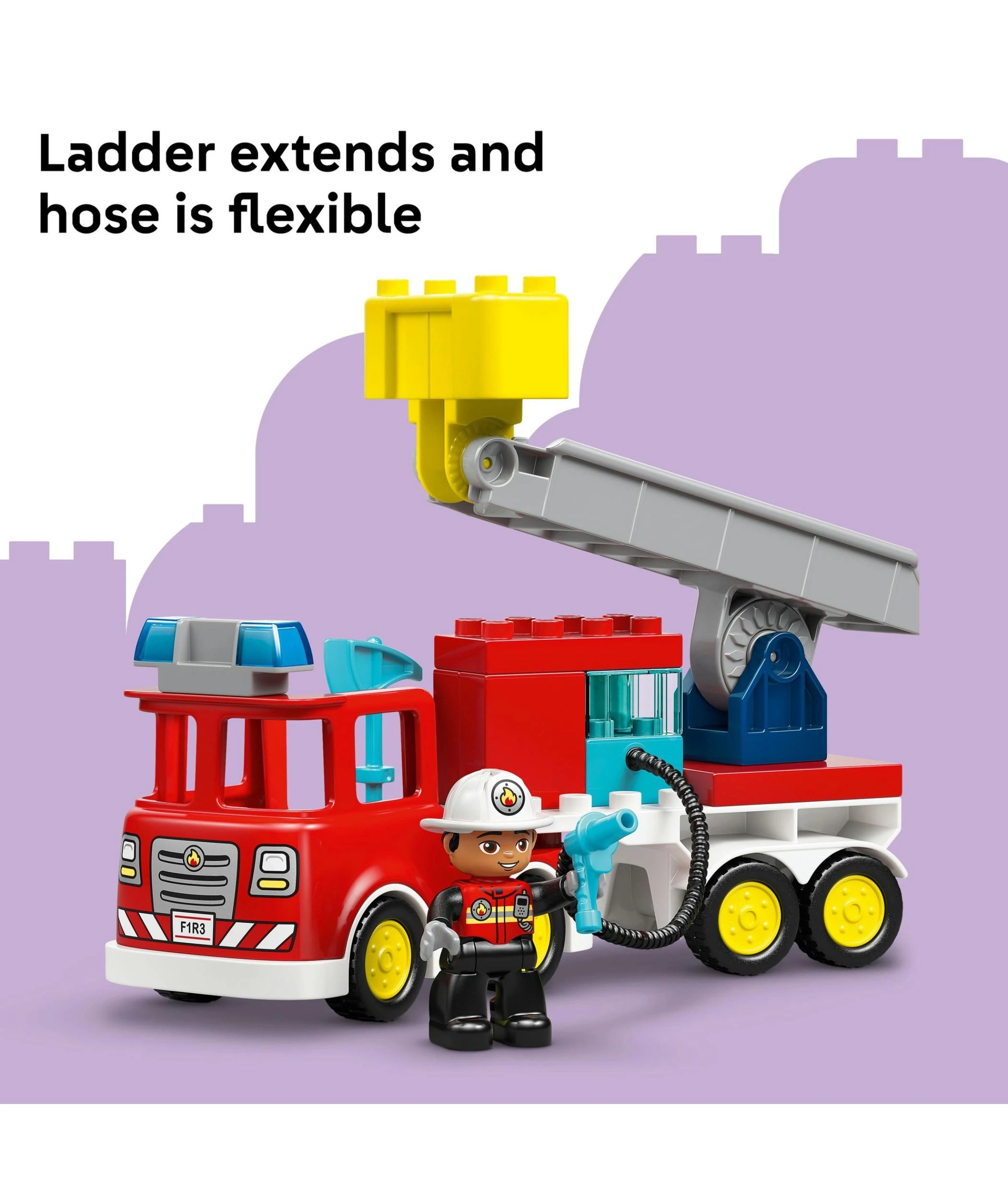 6 LEGO DUPLO Town Fire Engine with Hose and Firefighter 10473, 6 of 10