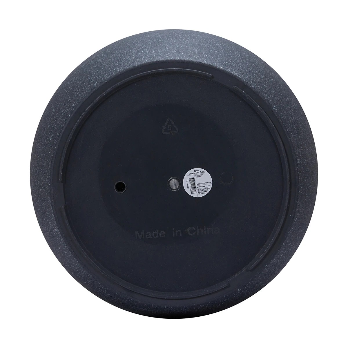 4 43cm Textured Pot - Grey, 4 of 4