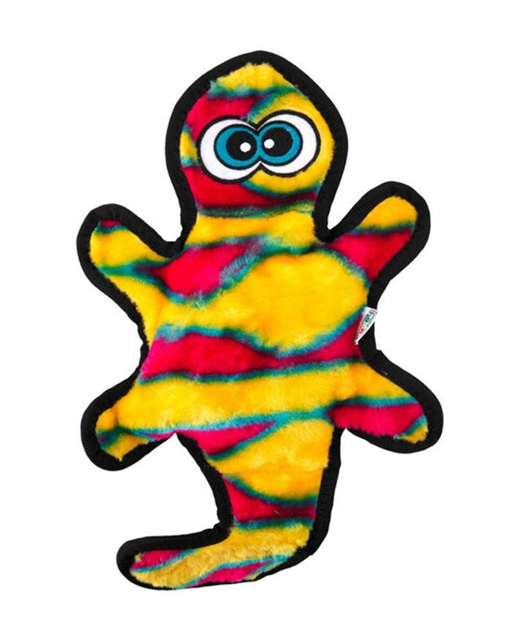 1 Outward Hound Invincible Gecko Interactive Dog Toy with 2 Squeaker Red/Orange, 1 of 4