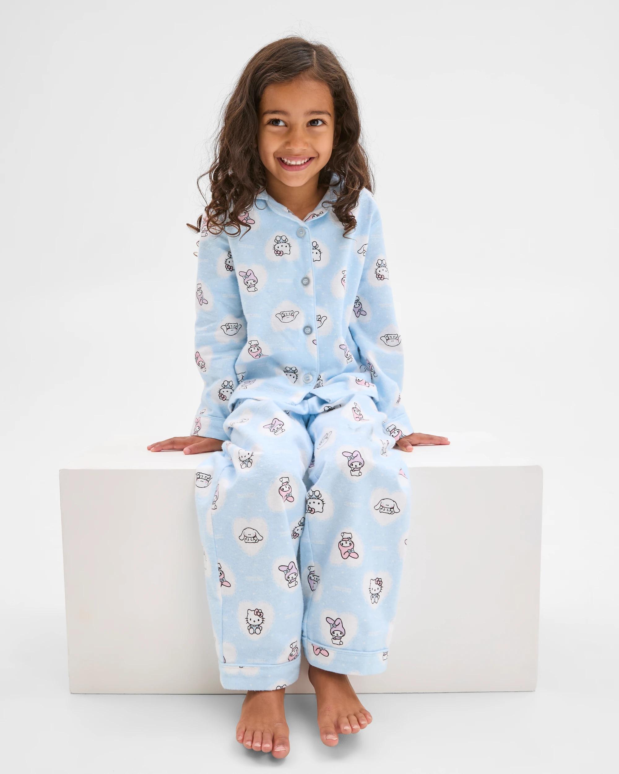 1 Hello Kitty Australian Cotton Flannel Younger Girls Pyjama Set HELLO KITTY, 1 of 9