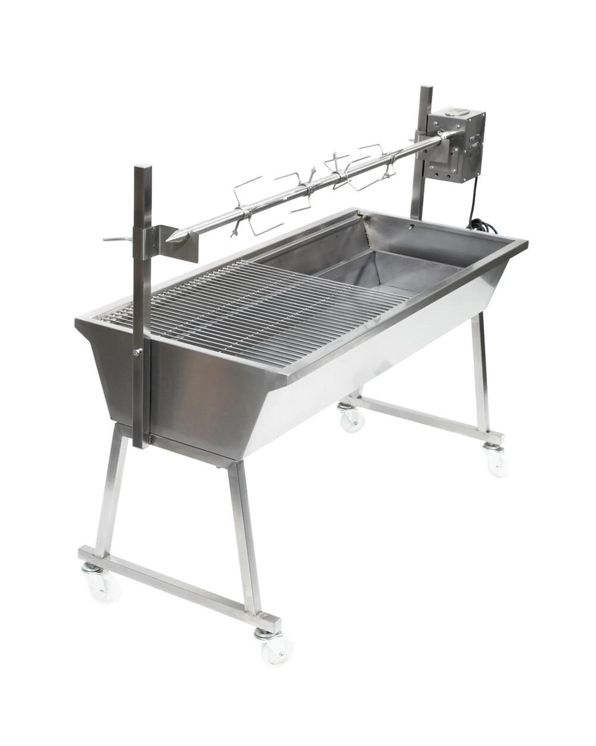 2 Flaming Coals The Master 1200 Stainless Steel Spit Roaster Pro Bundle, 2 of 10