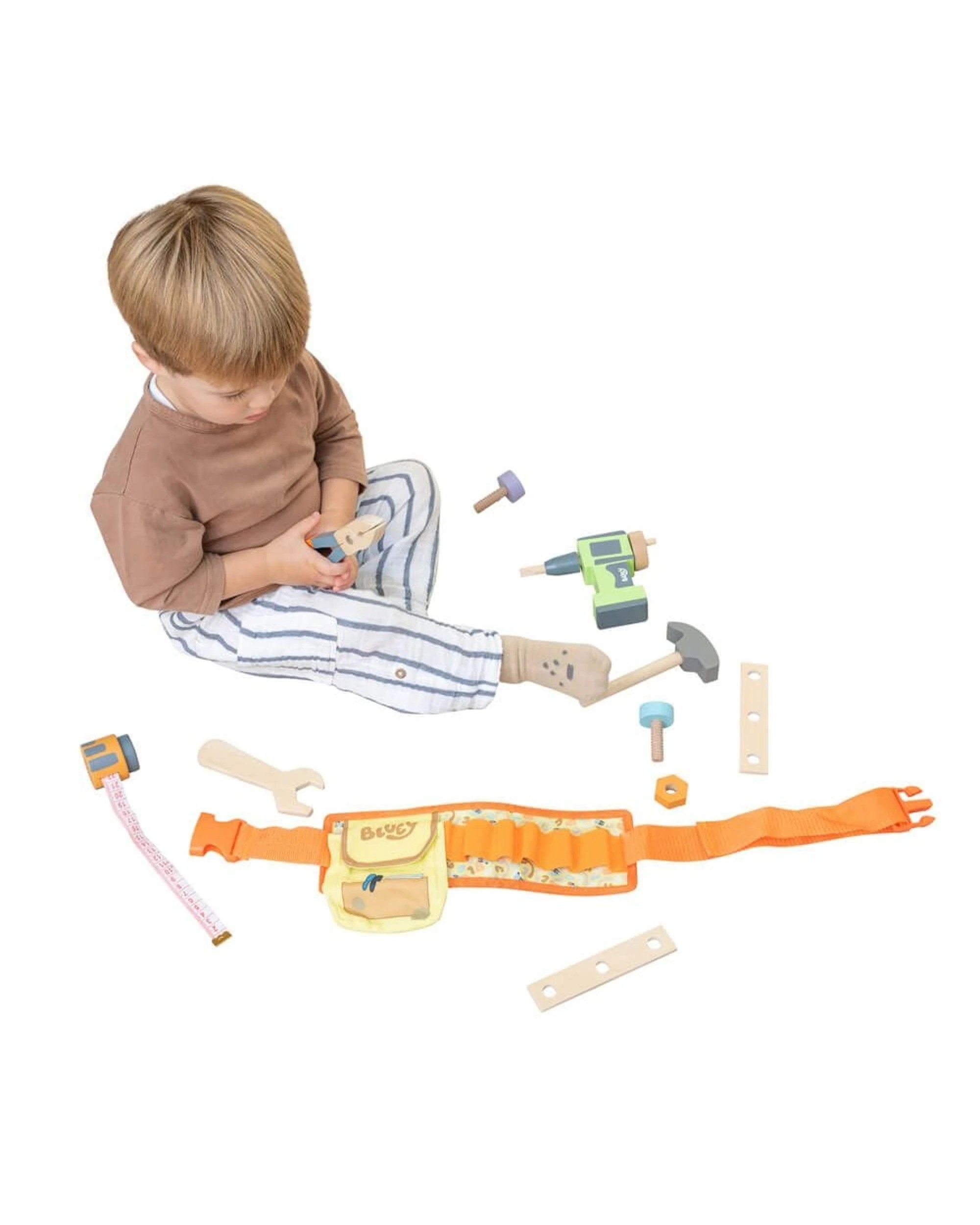 6 Bluey Tradies Belt Role Play Accessory Set, 6 of 8