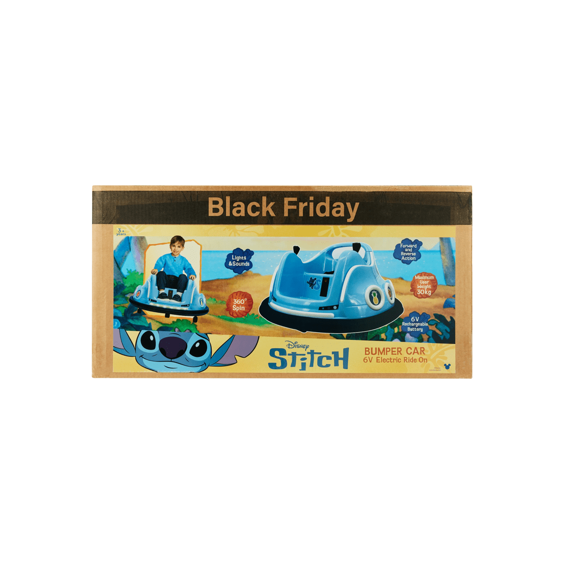 10 Disney Stitch Bumper Car 6V Electric Ride On, 10 of 10