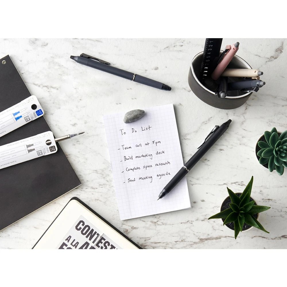 7 PILOT FriXion Zone Erasable Gel Pen 0.5mm Navy Barrel, 7 of 7