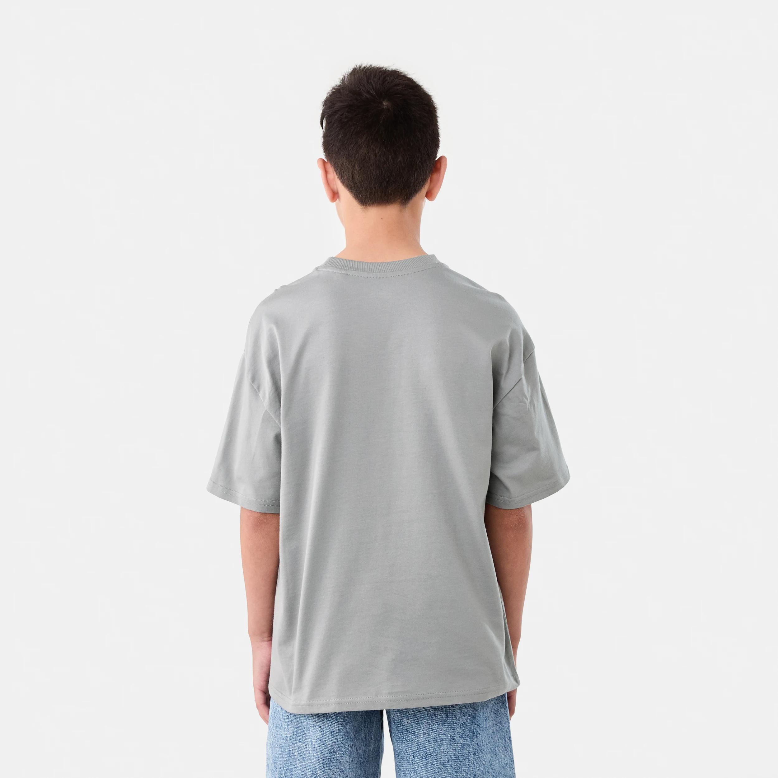2 Short Sleeve Oversized T-shirt FADED SLATE, 2 of 8