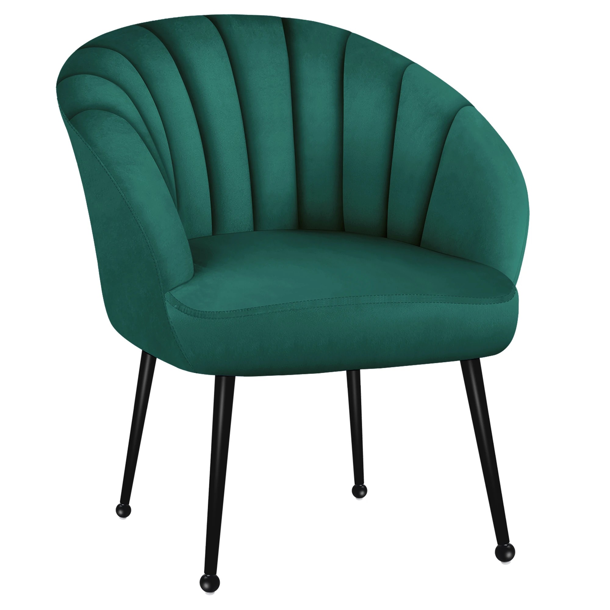 1 Alfordson Armchair Lounge Chair Accent Tub Chair Sofa Couch Velvet - Green, 1 of 9