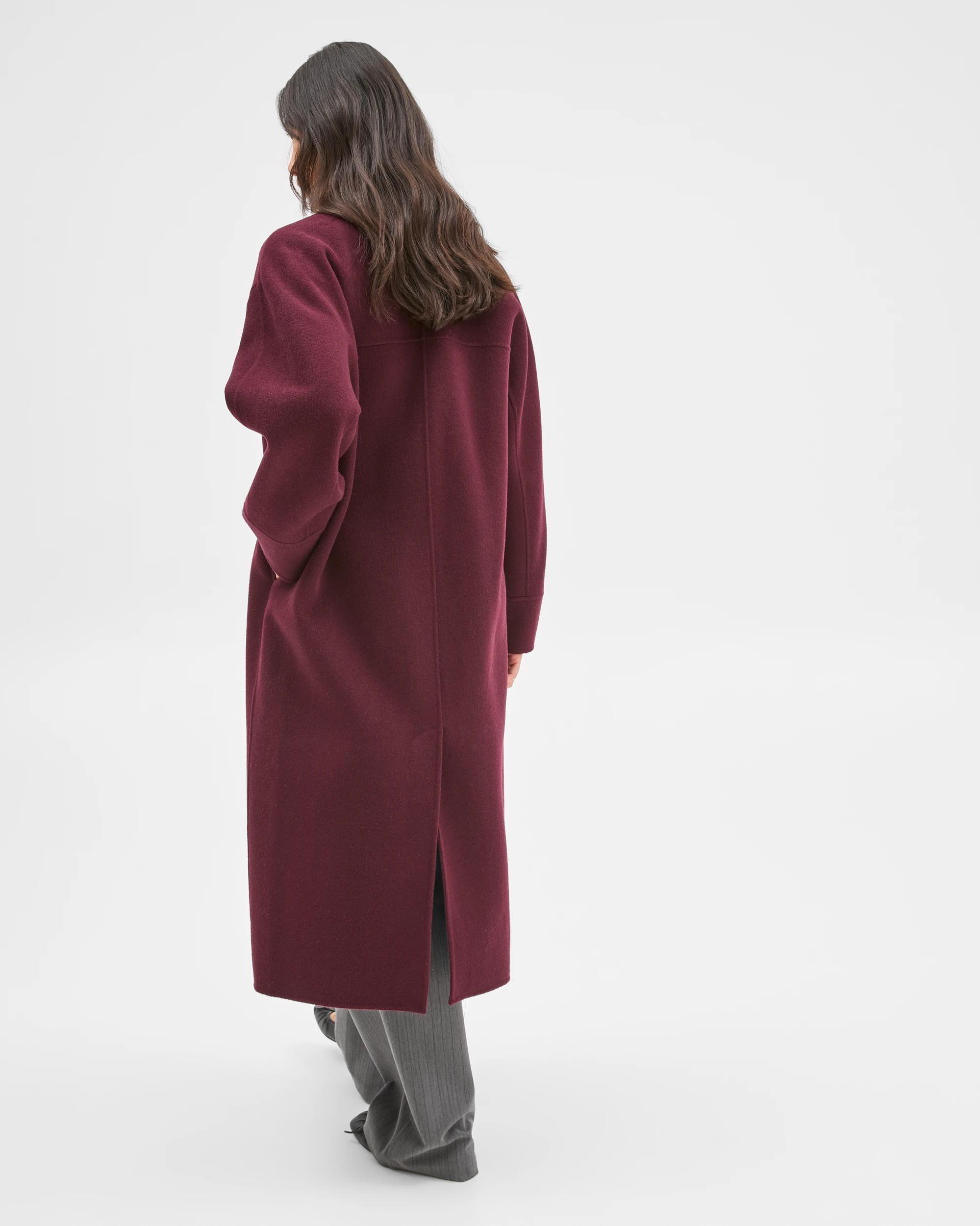 5 Preview Wool Blend Double Breasted Cocoon Coat PINOT, 5 of 7