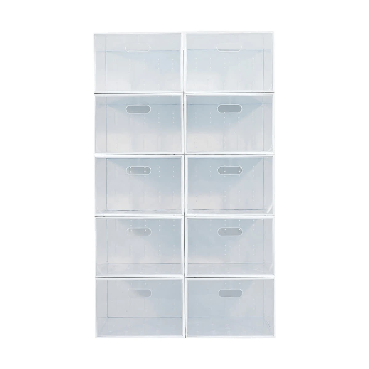 2 10 Pack Large Plastic Shoe Storage Box, 2 of 10