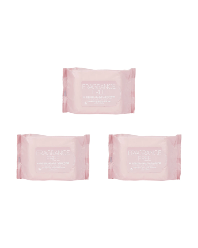 Triple Pack Cleansing & Makeup Removal Facial Wipes - Fragrance 