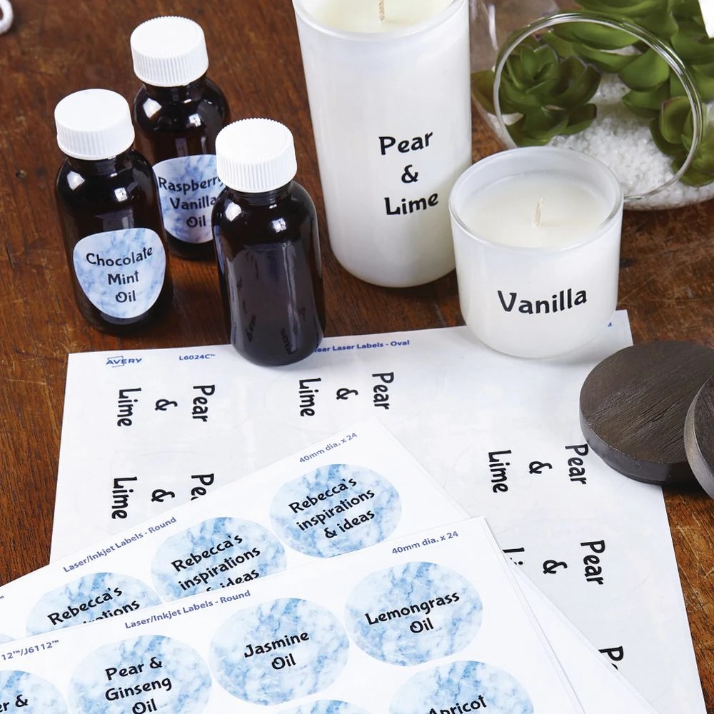 4 Avery 24UP Laser Crystal Clear Round 40mm Labels 10 Sheets, 4 of 4