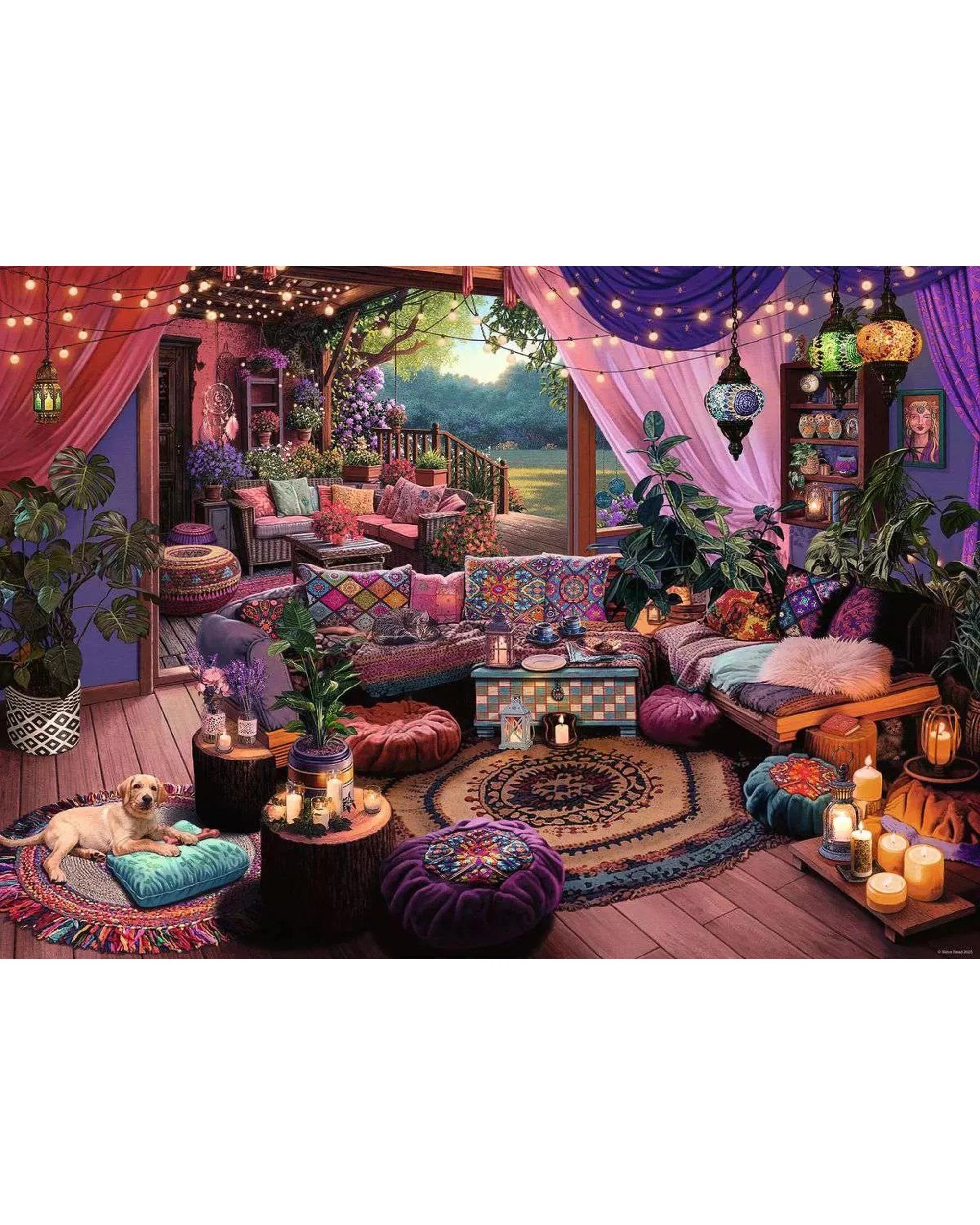 2 Ravensburger My Haven #12 Boho Retreat 1000 Piece Jigsaw Puzzle, 2 of 4