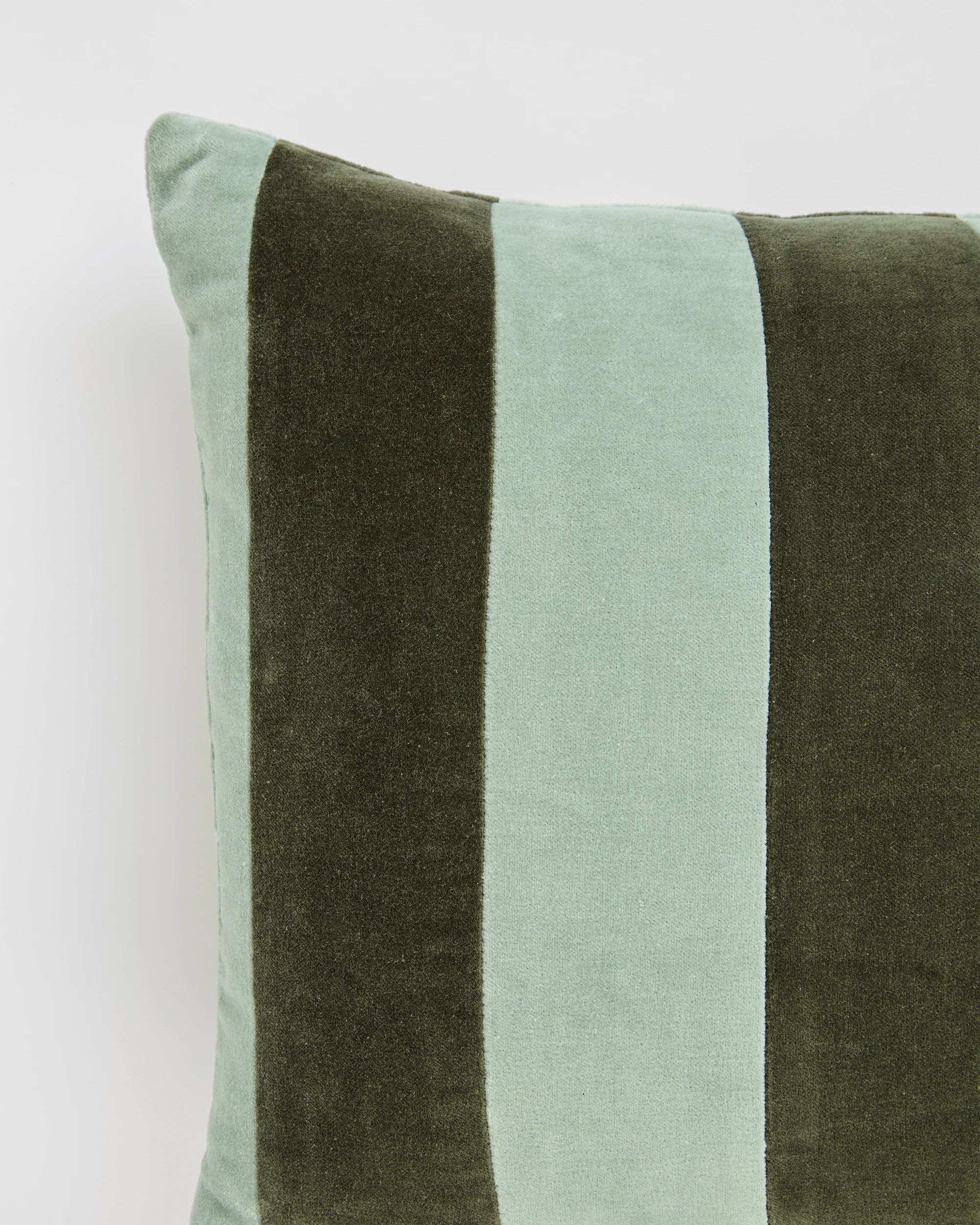 2 Target Lacy Velvet Stripe Cushion - Green, 2 of 2