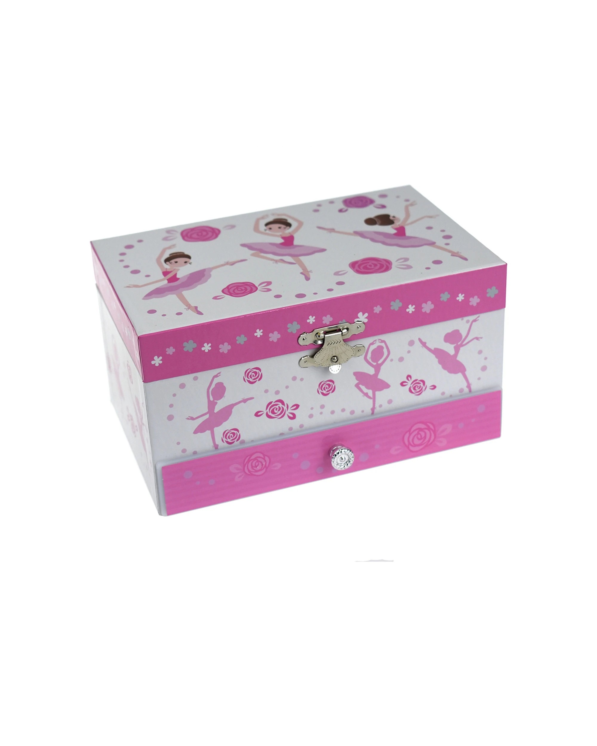 4 Kaper Kidz Music Jewellery Box With Ballerina Figurine Mirror Kids 3y+. - Pink, 4 of 4