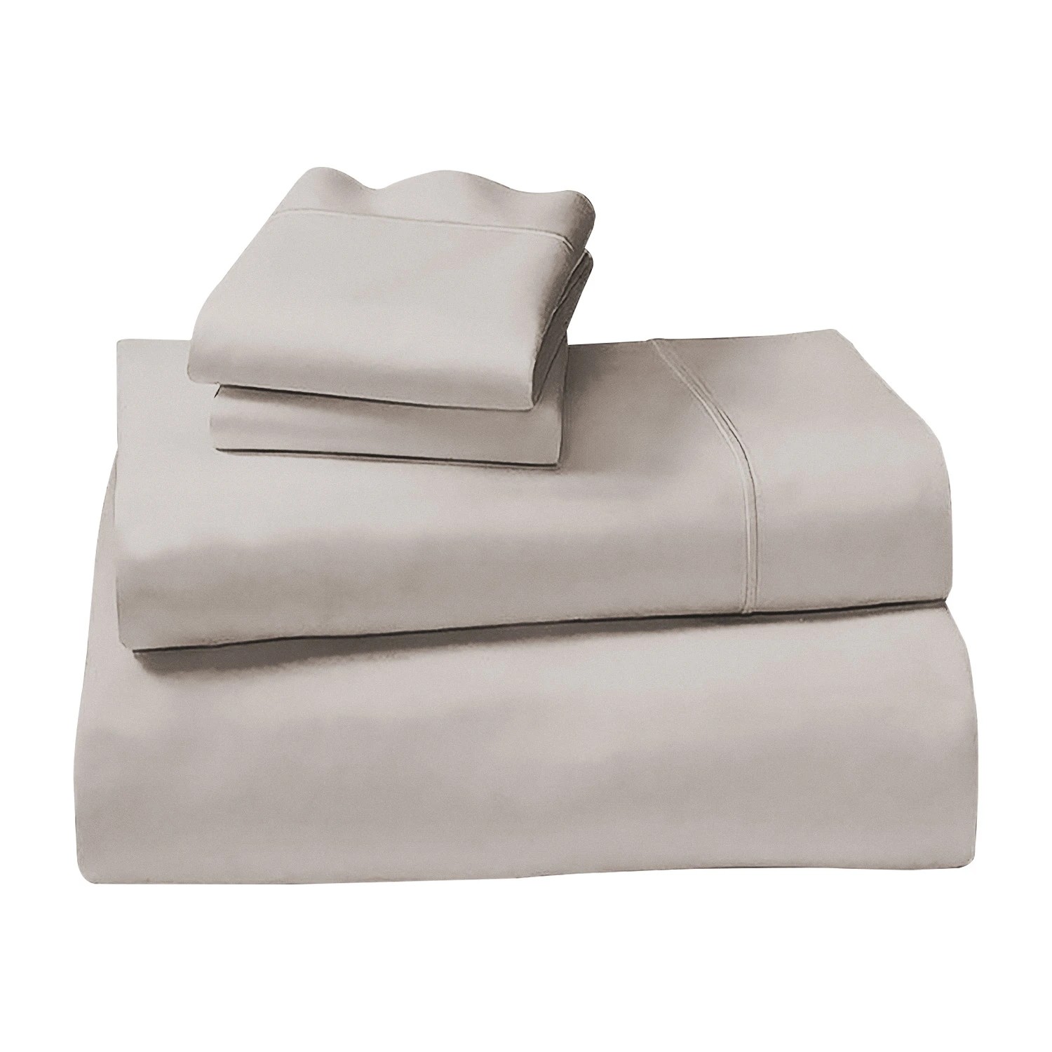 2 4pc 1000 Thread Count Cotton Rich Sheet Gift Pack Cvc Microfibre Blend In Silver
 - King Bed, 2 of 8