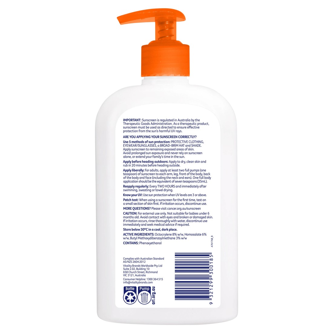 2 Cancer Council Everyday Value SPF50 Sunscreen 500ml - Aloe Vera and Vitamin E, 2 of 2