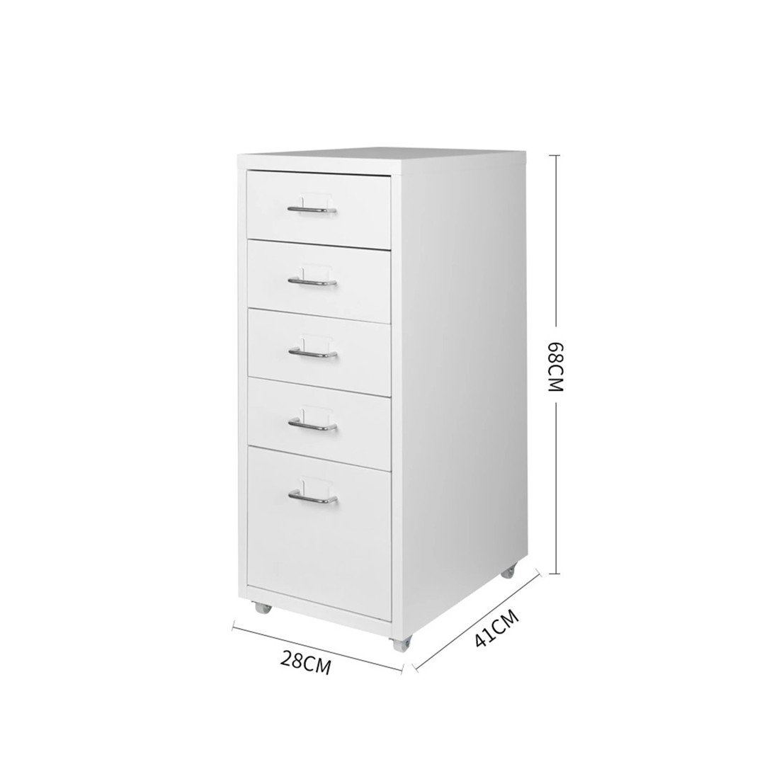6 Levede 5 Tiers Office Drawers - White, 6 of 7