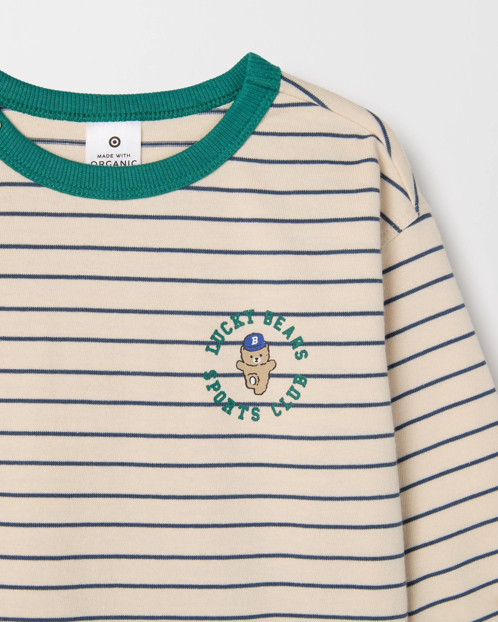 2 Target Baby Baby Organic Cotton Long Sleeve Stripe T-Shirt WHITECAP GRAY, 2 of 2
