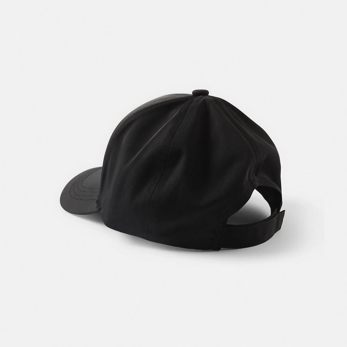 2 Sateen Cap BLACK, 2 of 5