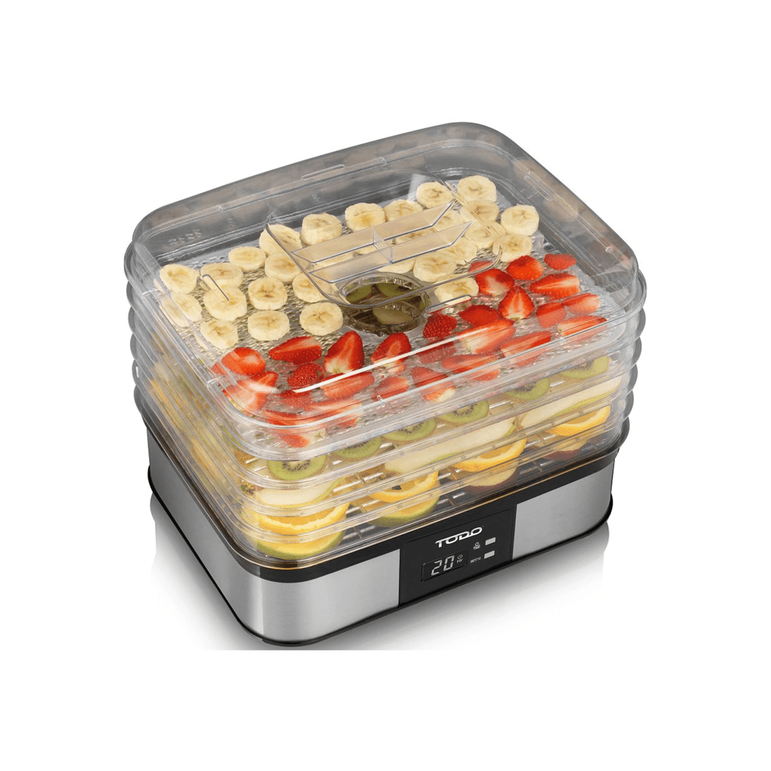 6 TODO 250W Stainless Steel Food Dehydrator Preserve Yogurt Fruit Dryer Jerky Maker, 6 of 7