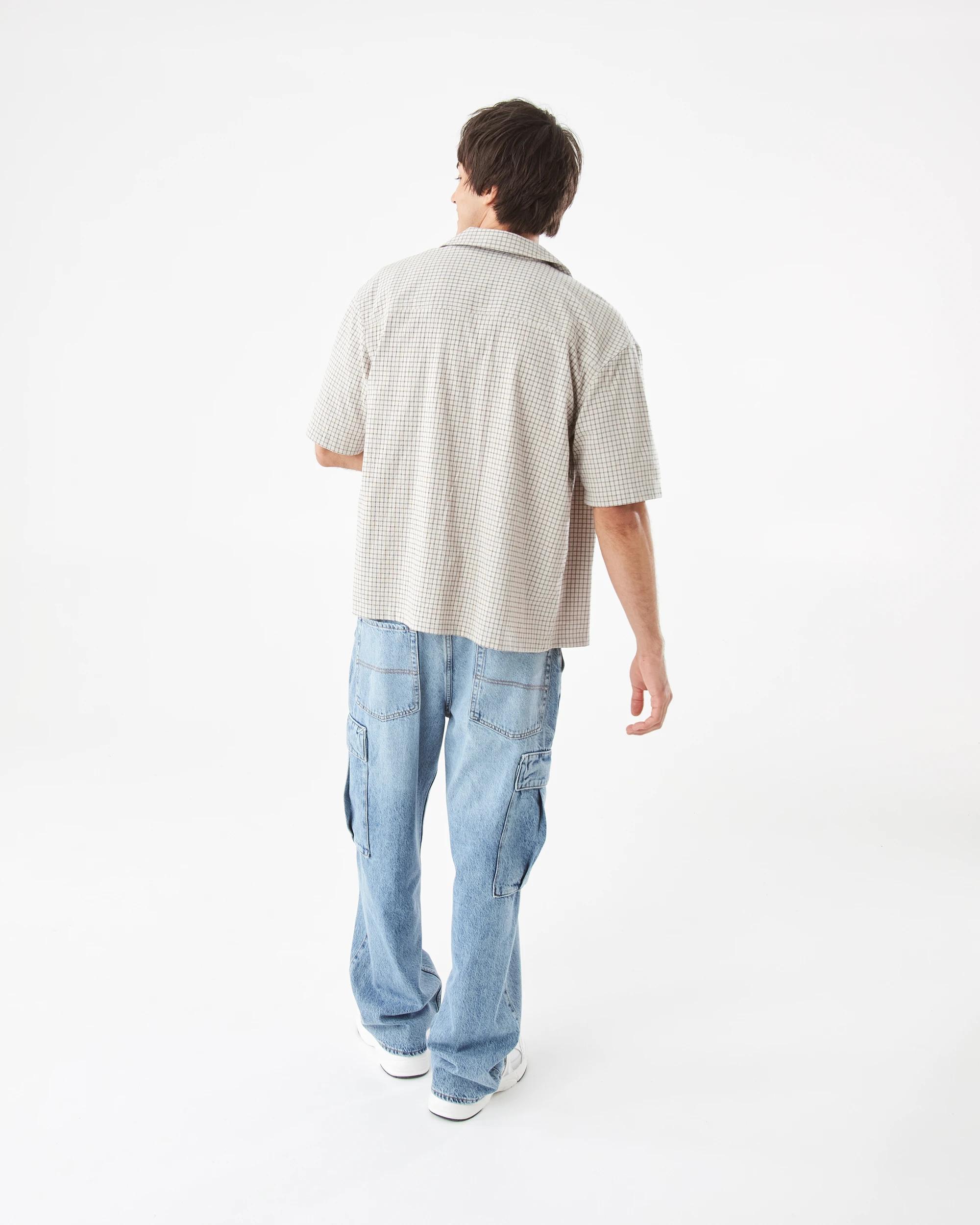 4 Short Sleeve Boxy Check Shirt Bge Check, 4 of 10