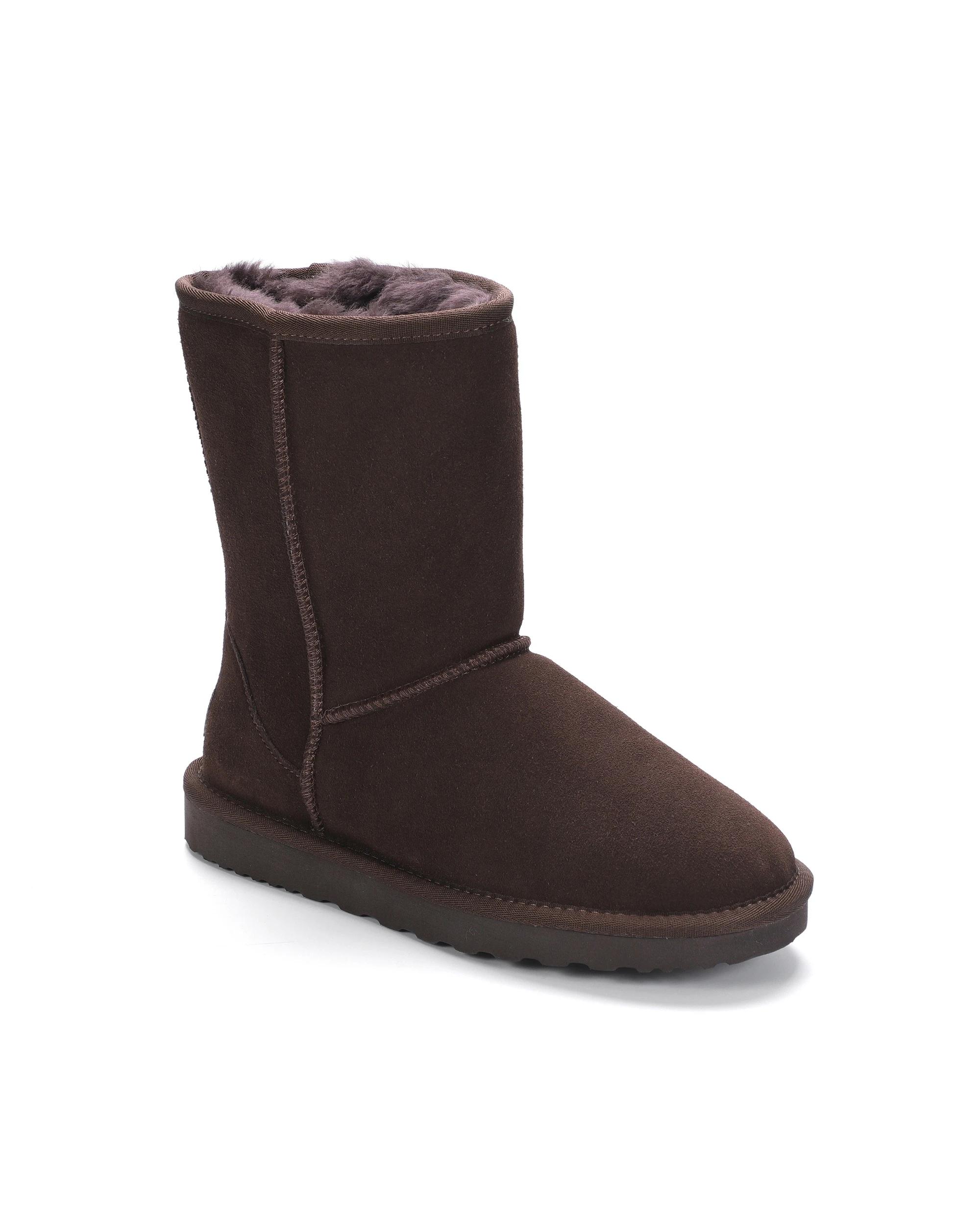 2 AUS WOOLI Premium Signature Mid-Calf Sheepskin UGGs CHOCOLATE, 2 of 6