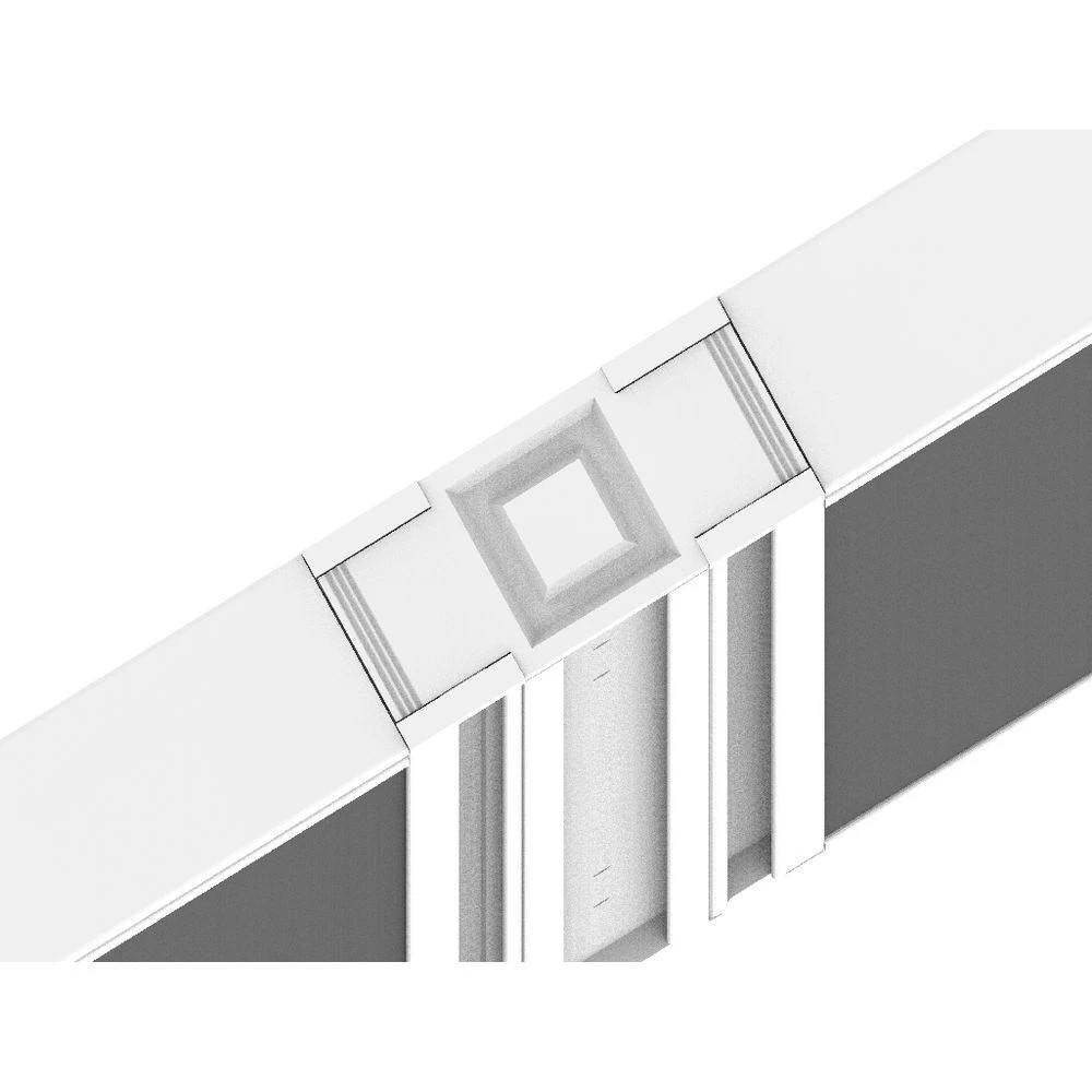 3 Stilford 4 Way Connector for 1250mm Partition Screen White Office Furnishing Accessories Workspace Screens & Partitions, 3 of 5