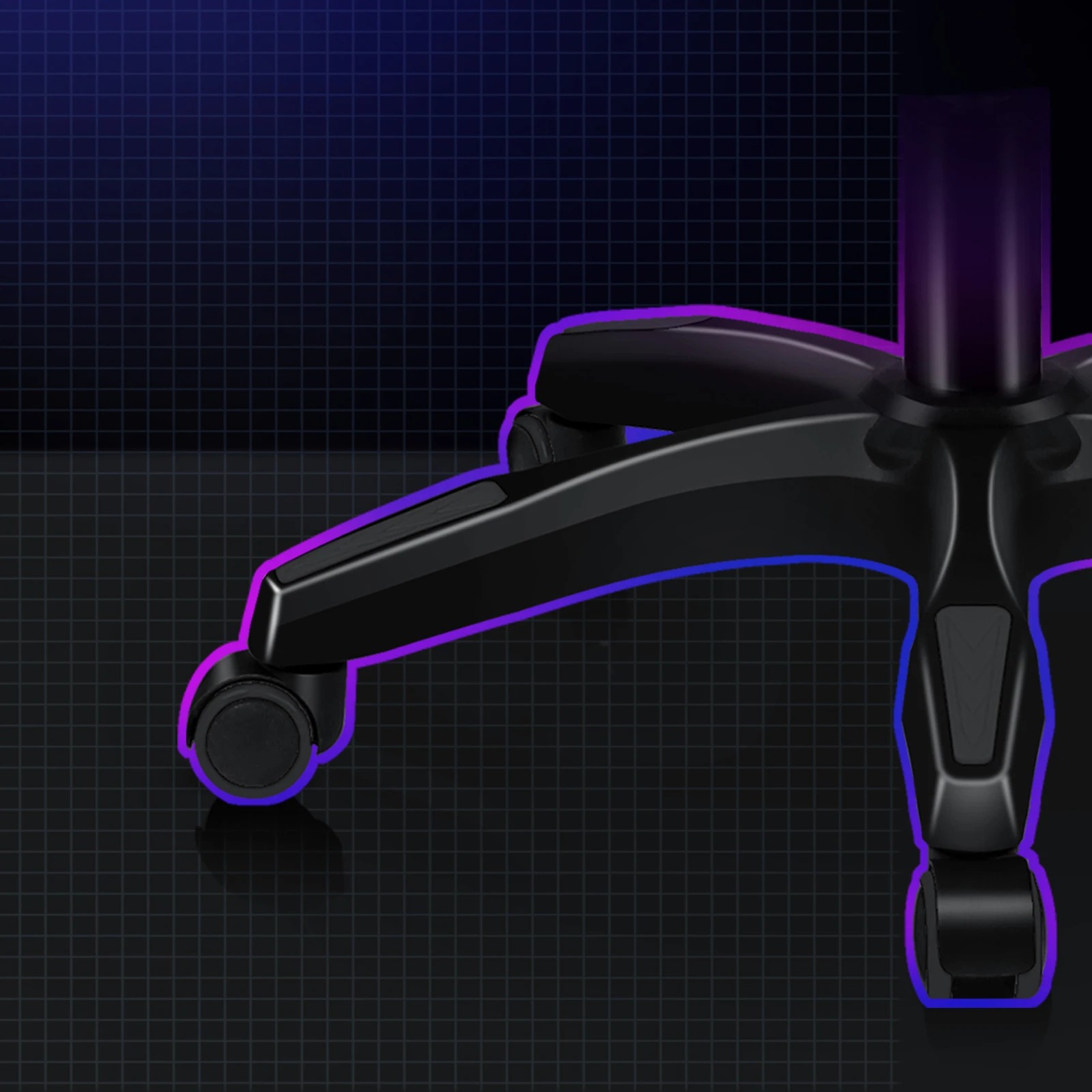 6 Alfordson Gaming Office Chair Massage Computer Footrest Seat Leathaire - Dark Grey, 6 of 10