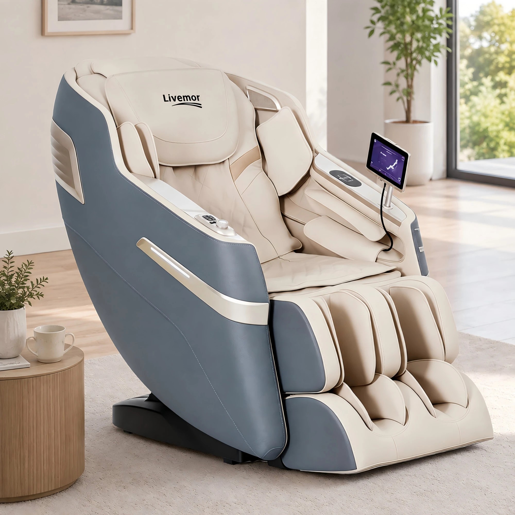 10 Livemor Elite 4D Massage Chair E1 Full Body Zero Gravity Recliner SL Track AI Body Scan - Multi, 10 of 10