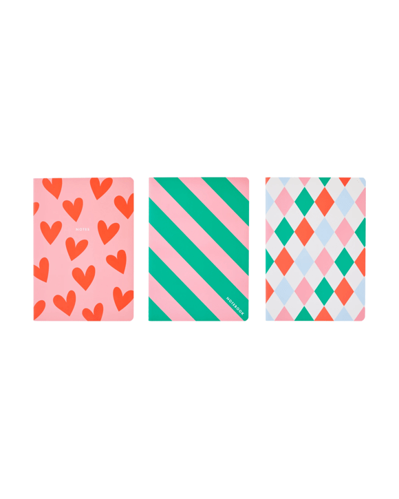 3 Pack B5 Stitch Notebook Set