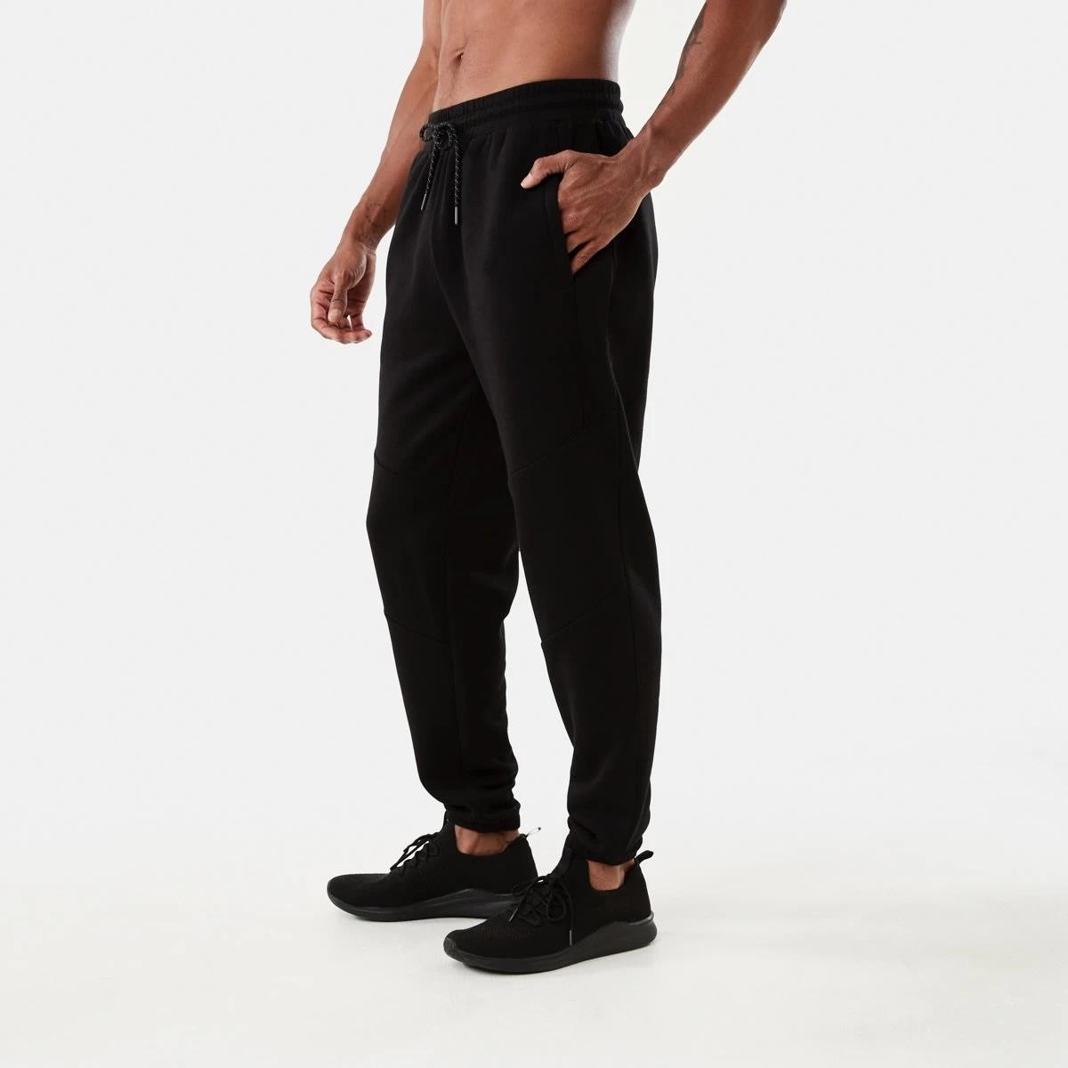 2 Active Mens Panel Trackpants BLACK, 2 of 6