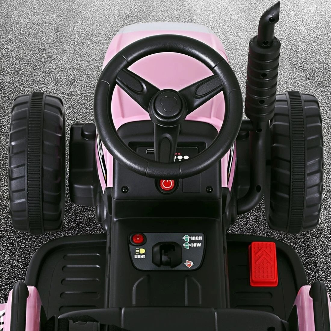4 Rigo Kids Electric Ride On Car Tractor Toy Cars 12V - Pink, 4 of 5