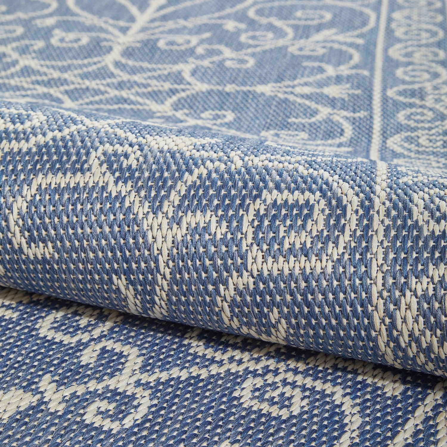 8 Common Ground Rugs Portman Romy 150x80cm - Small Power Loomed Pet Friendly Outdoor Floor Rug - Blue, 8 of 8