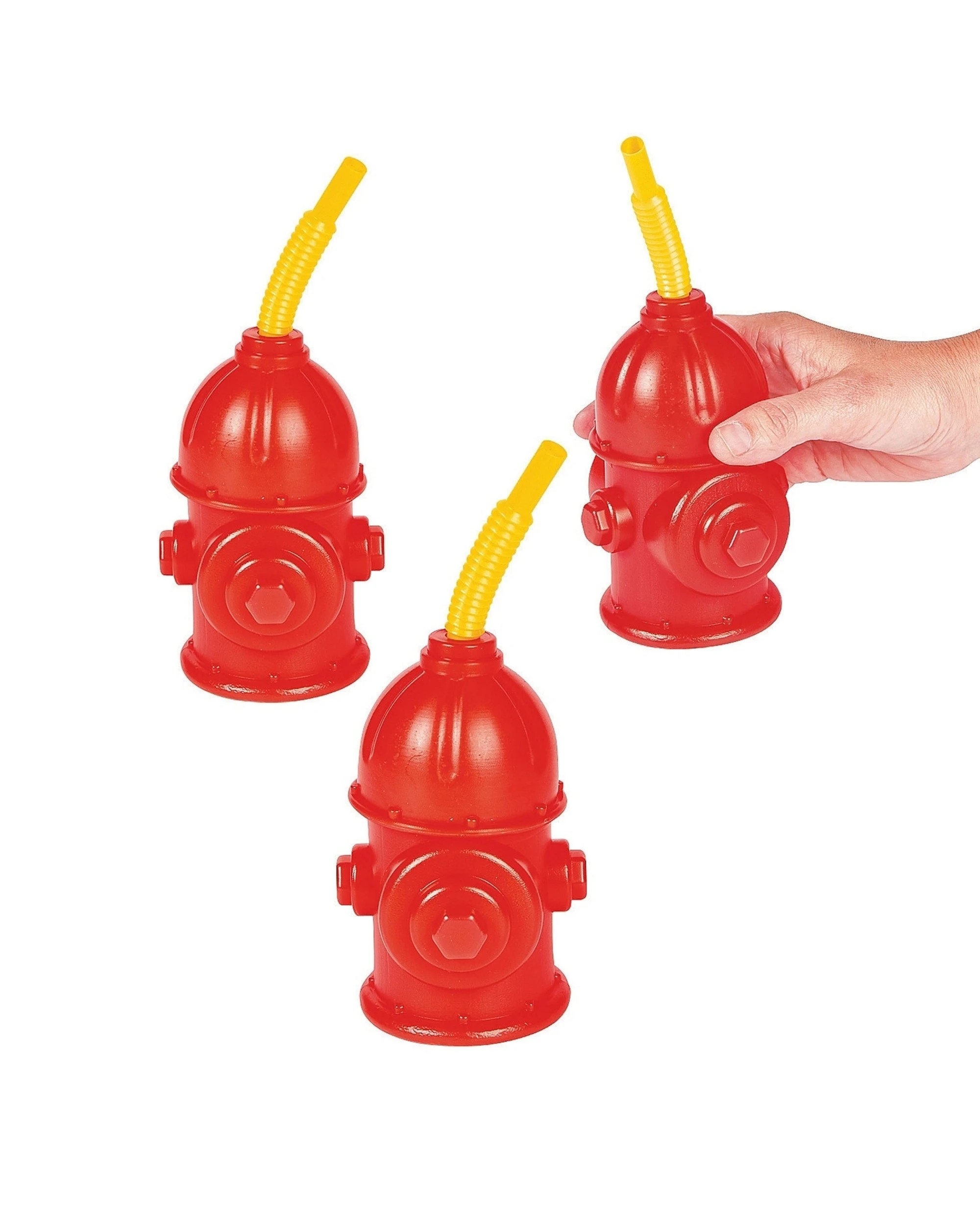 2 Partyrama Fire Hydrant Novelty Cup with Straw, 2 of 2