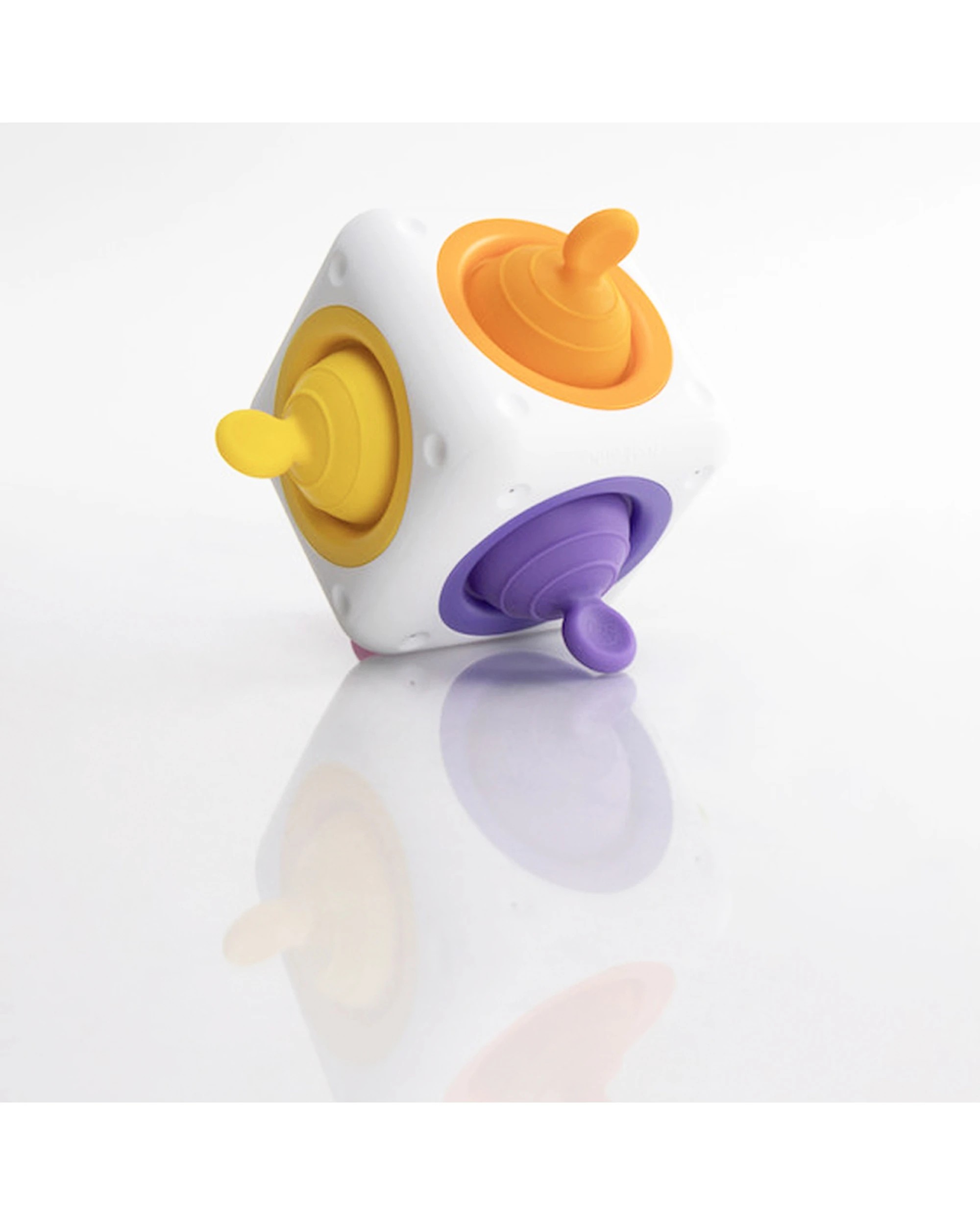 2 Fat Brain Toy Co 14cm Tugl Cube Pull Pop Discovery - Multi, 2 of 5