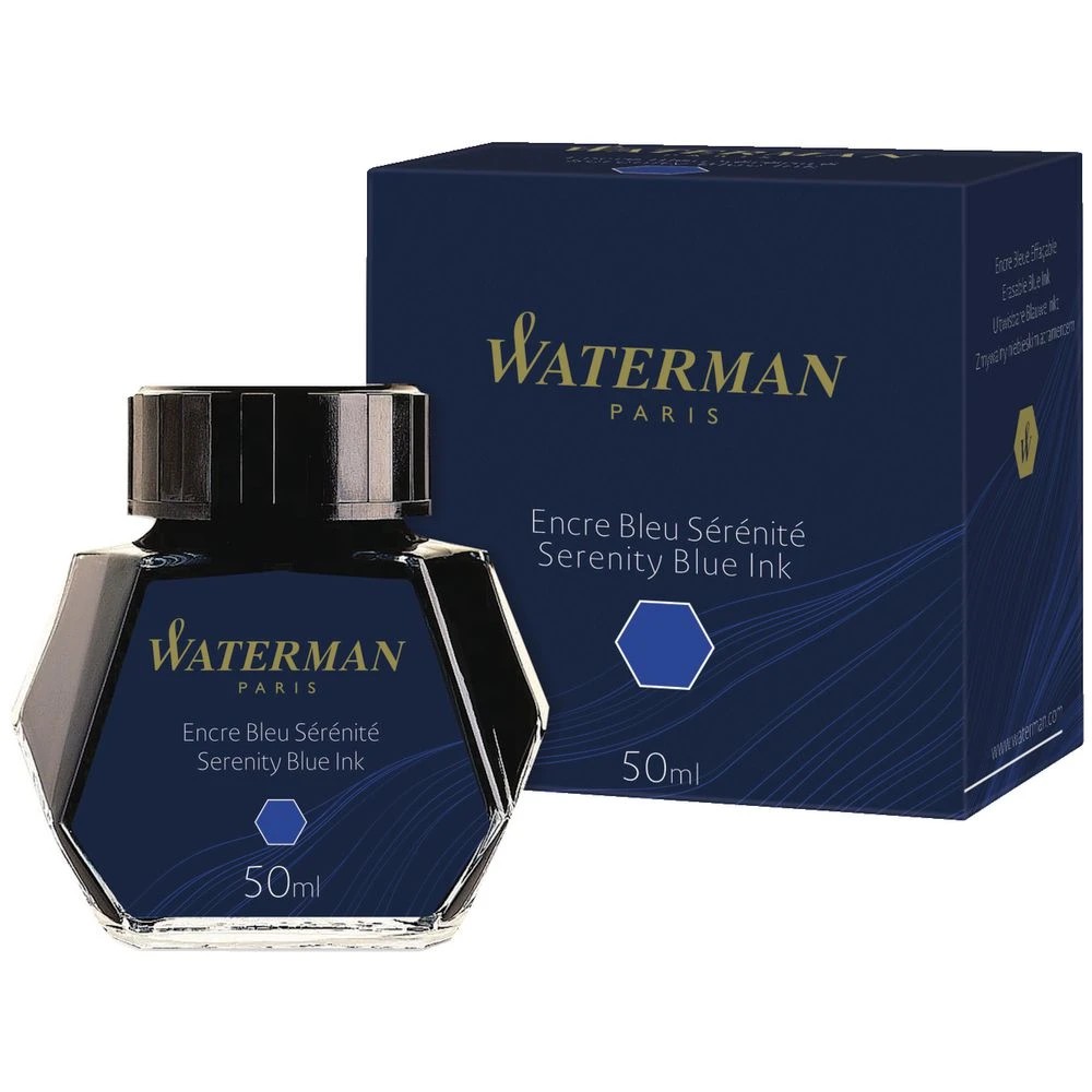 3 Waterman Bottled Ink Serenity Blue 50mL, 3 of 10